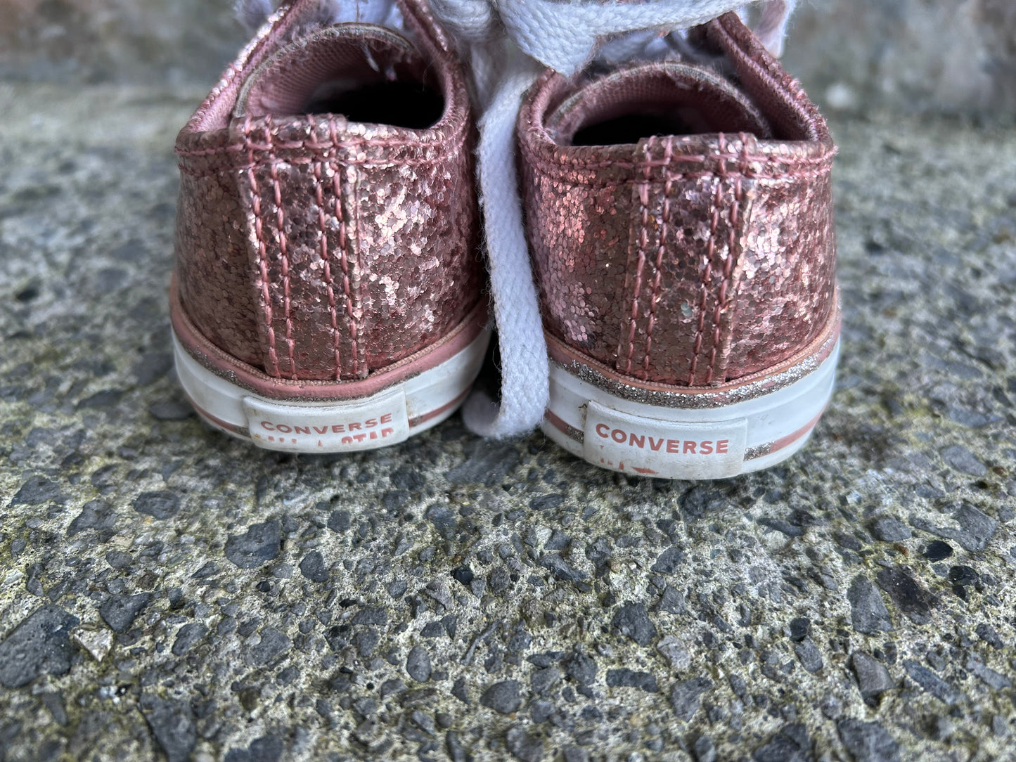 Pink sequin trainers uk 8 (eu 24)