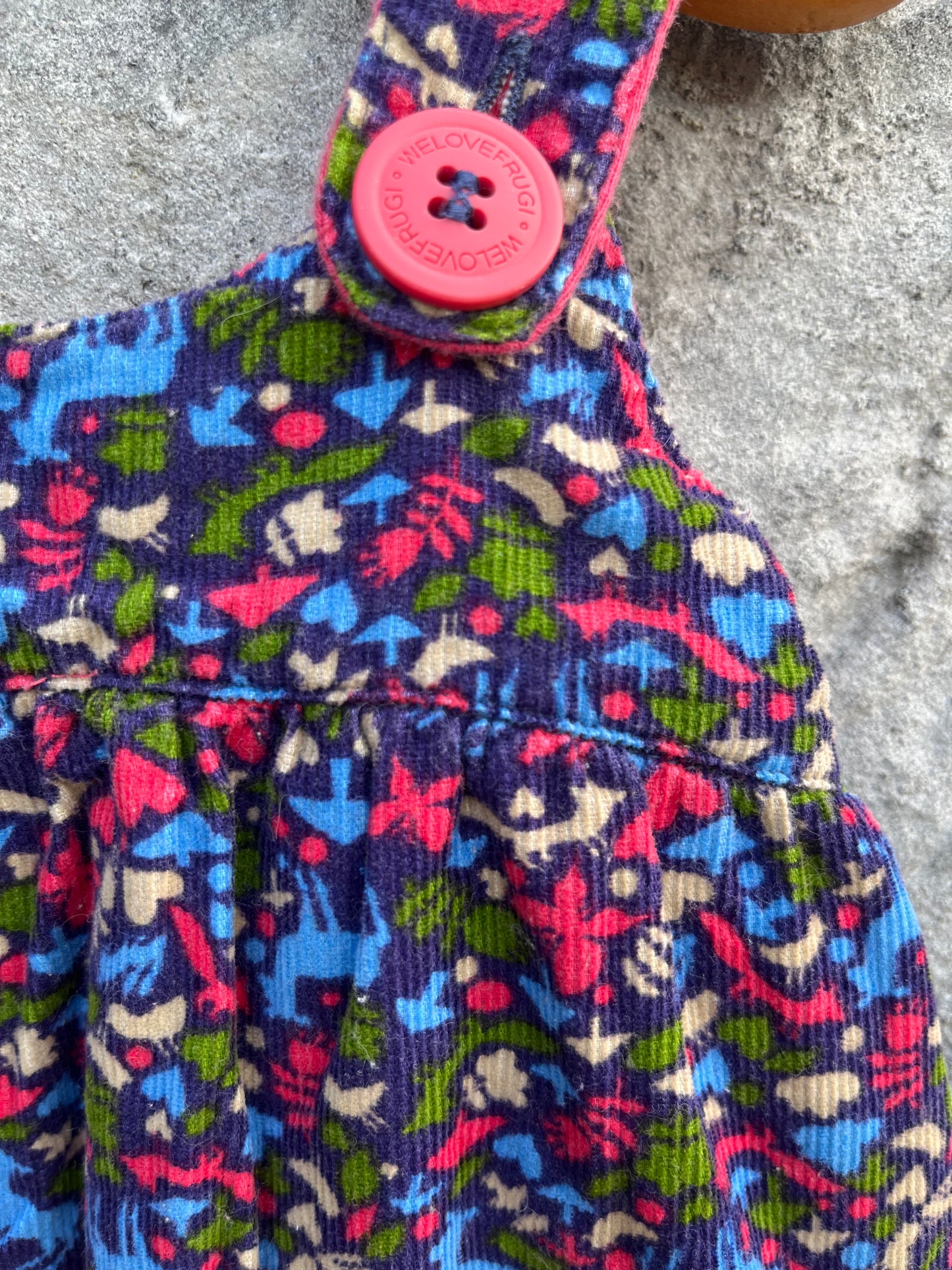 Woodland cord dungarees 6-12m (68-80cm)