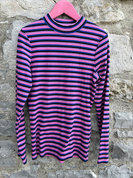 Pink&purple stripes top 10-11y (140-146cm)