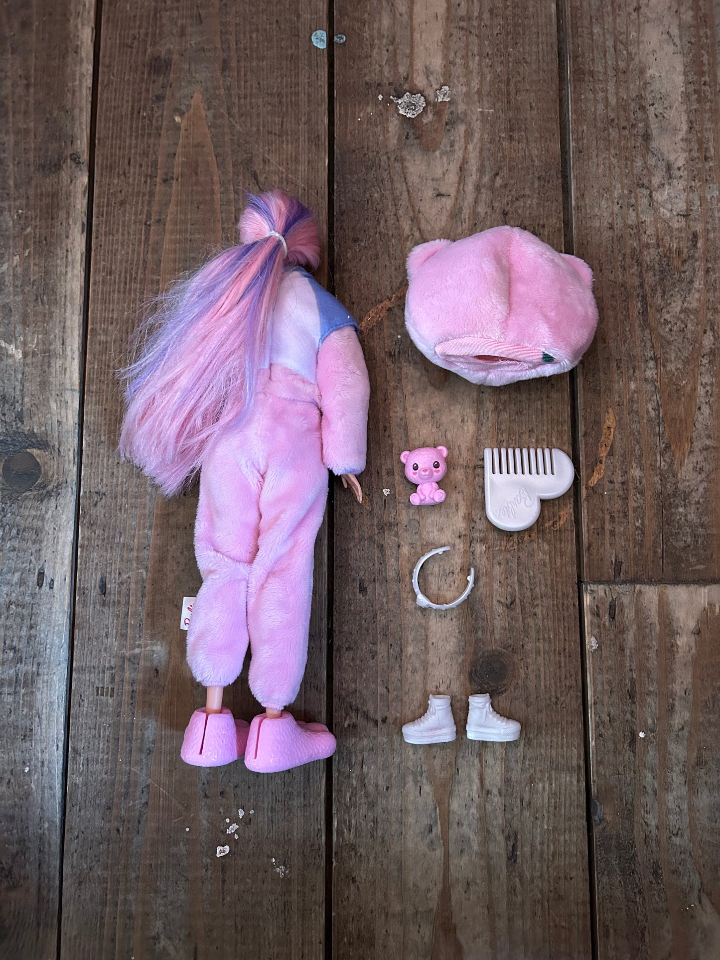 Pink dress up Barbie bear