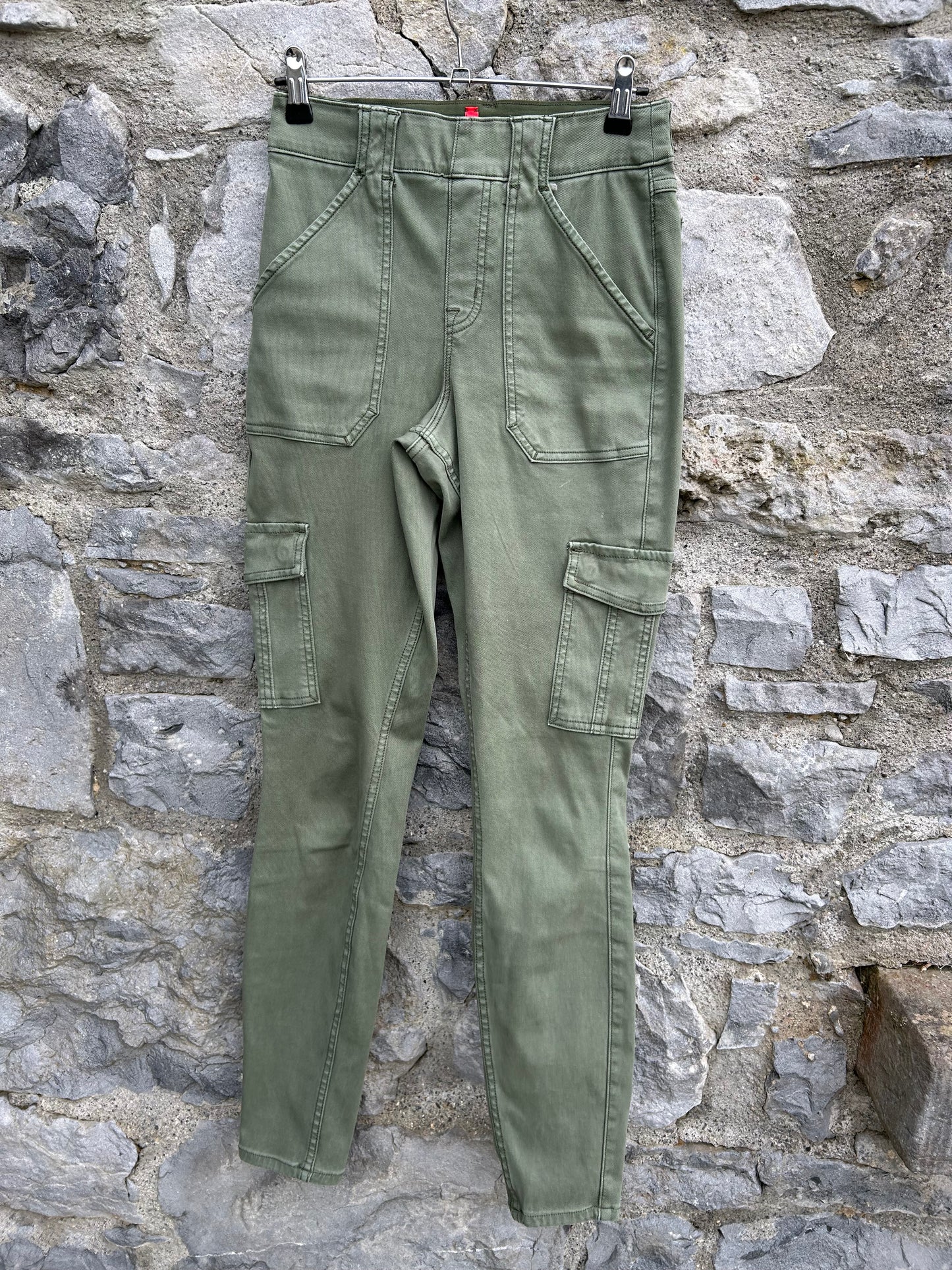 Khaki cargo leggings uk 6-8