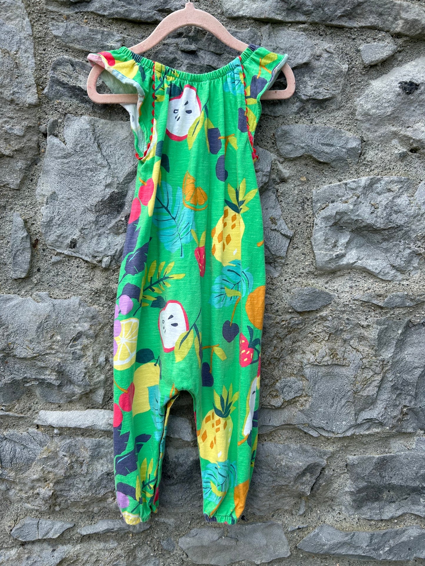 Fruit green dungarees 18-24m (86-92cm)