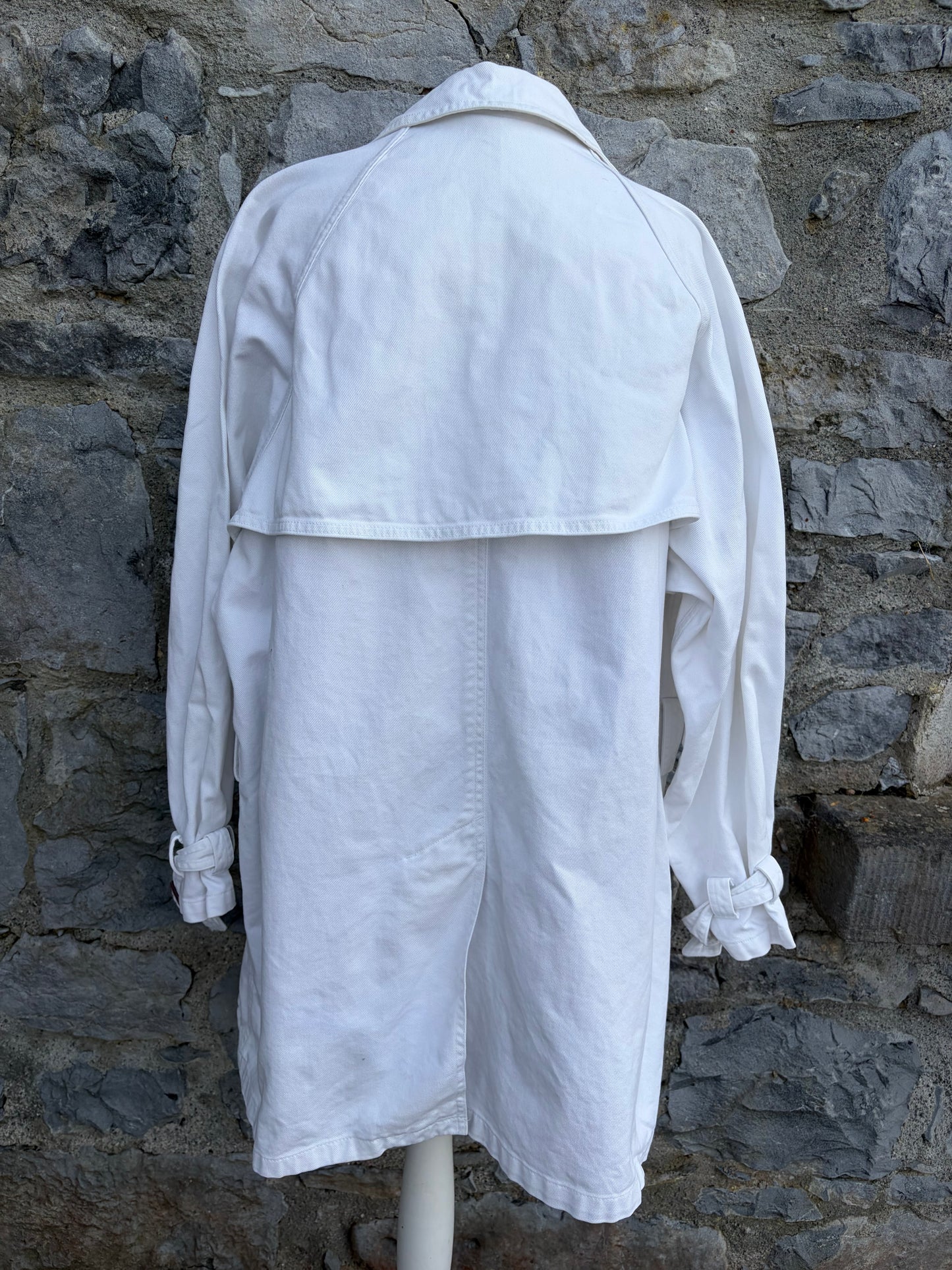 90s CK white denim coat Medium