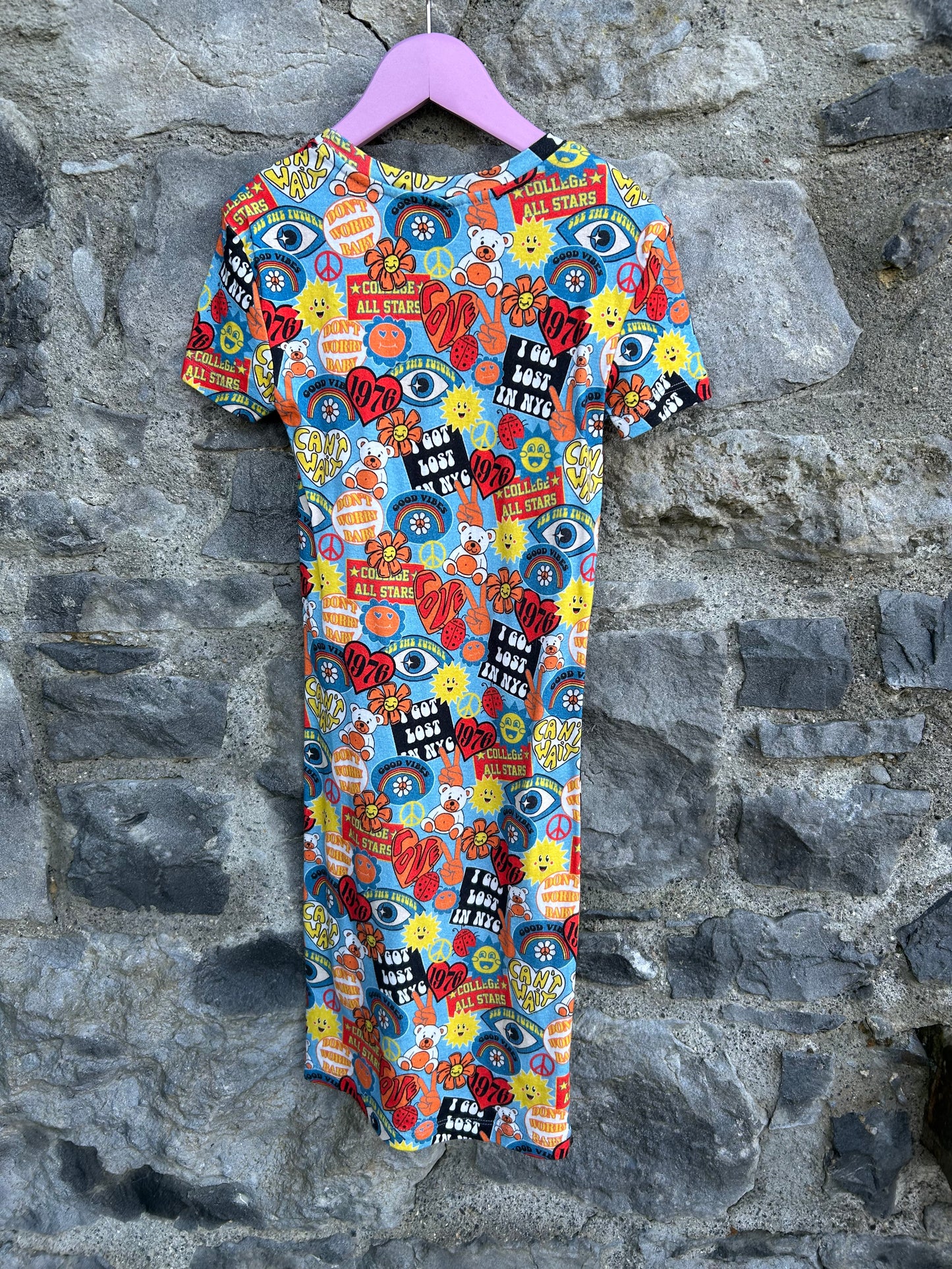 Hippie prints tube dress 10-11y (140-146cm)