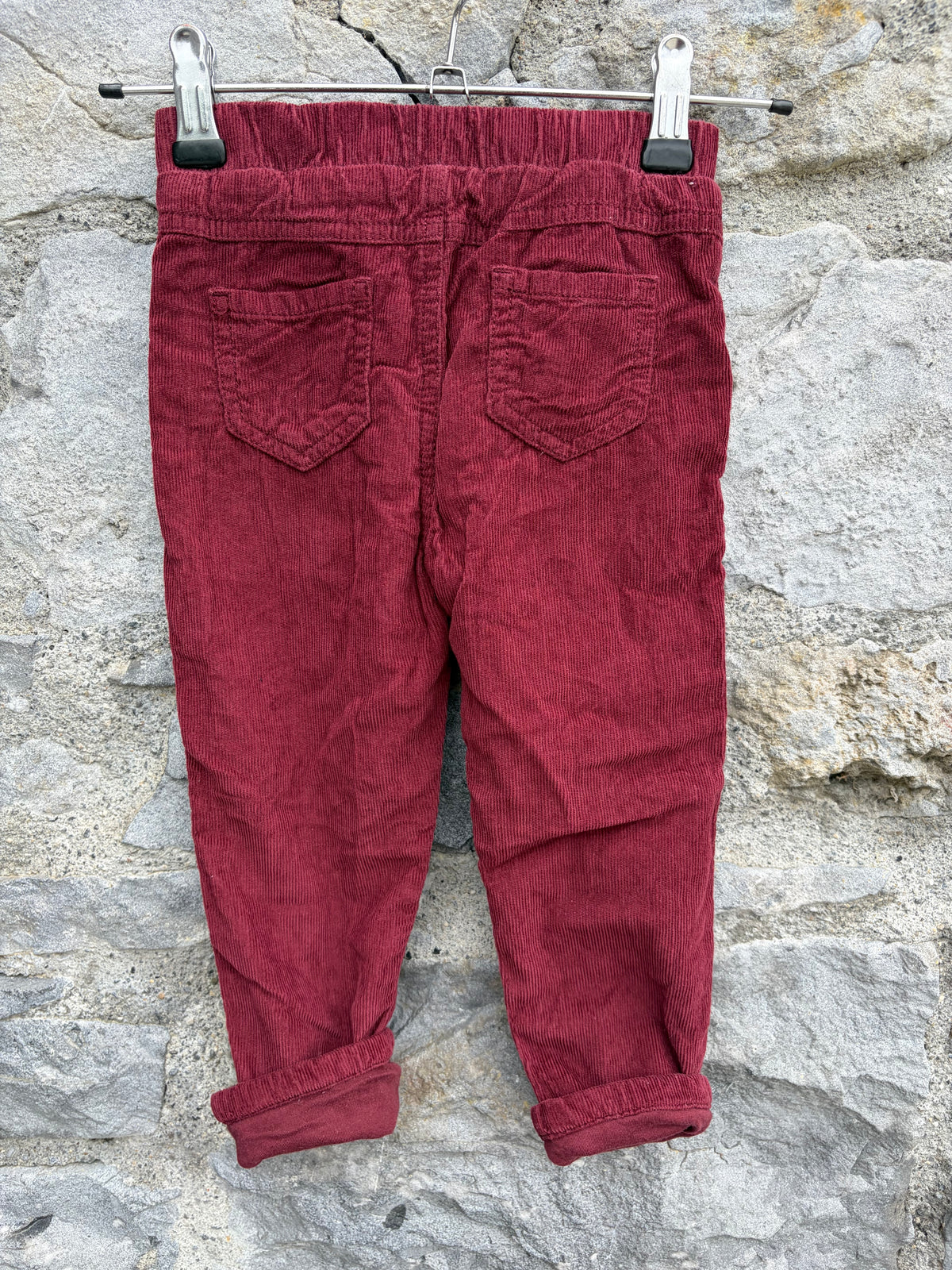 Maroon cords 18-24m (86-92cm)