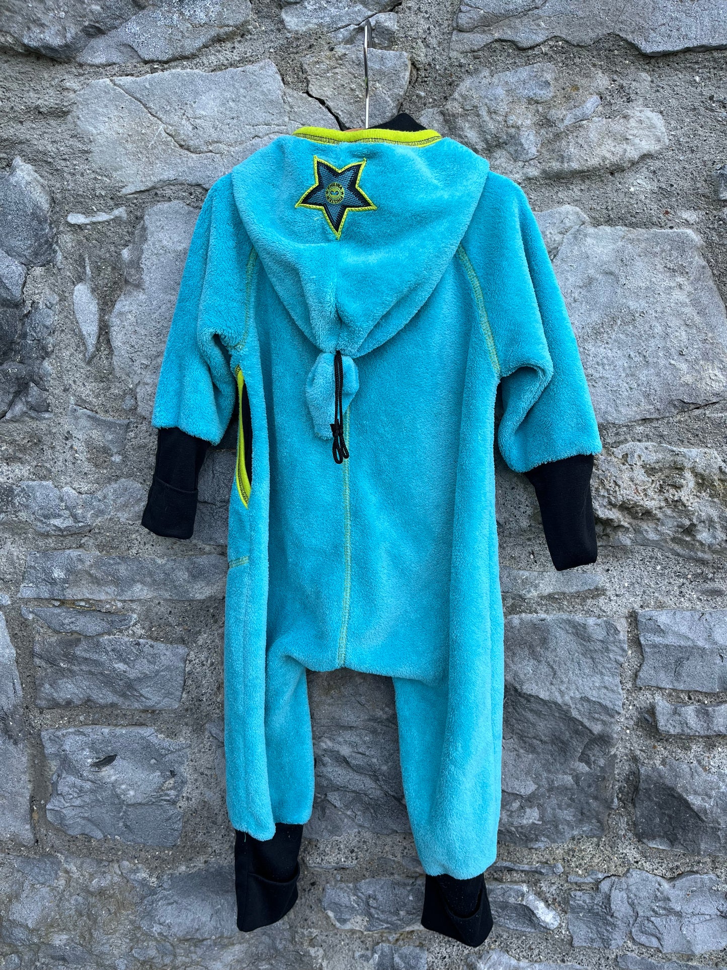 Blue fleece onesie 9m (74cm)