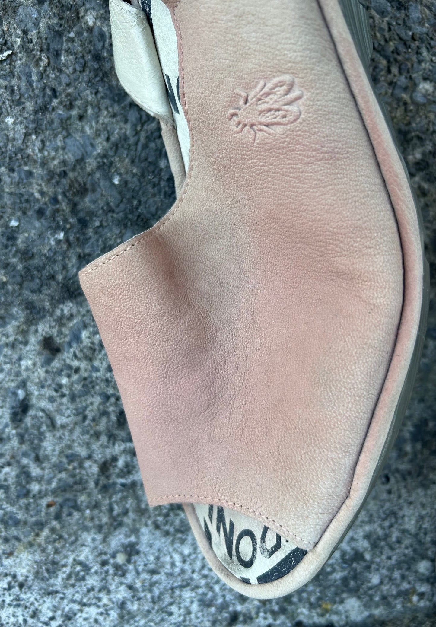 Beige wedge sandals uk 6 (eu 39)