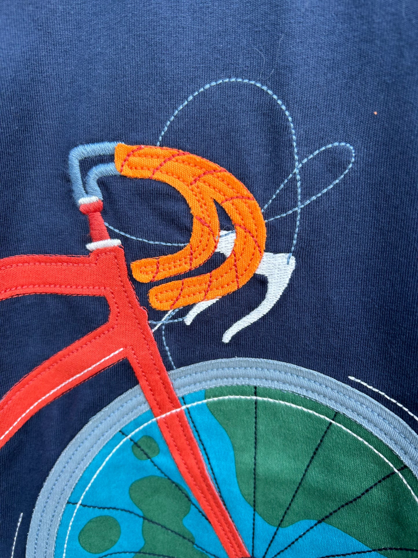 Bike navy T-shirt 6-7y (116-122cm)