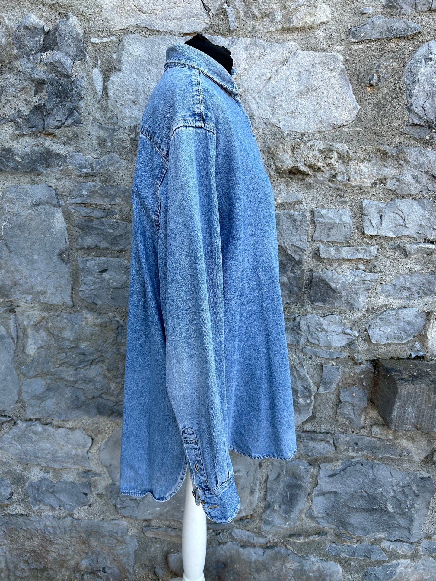 90s denim shirt XL