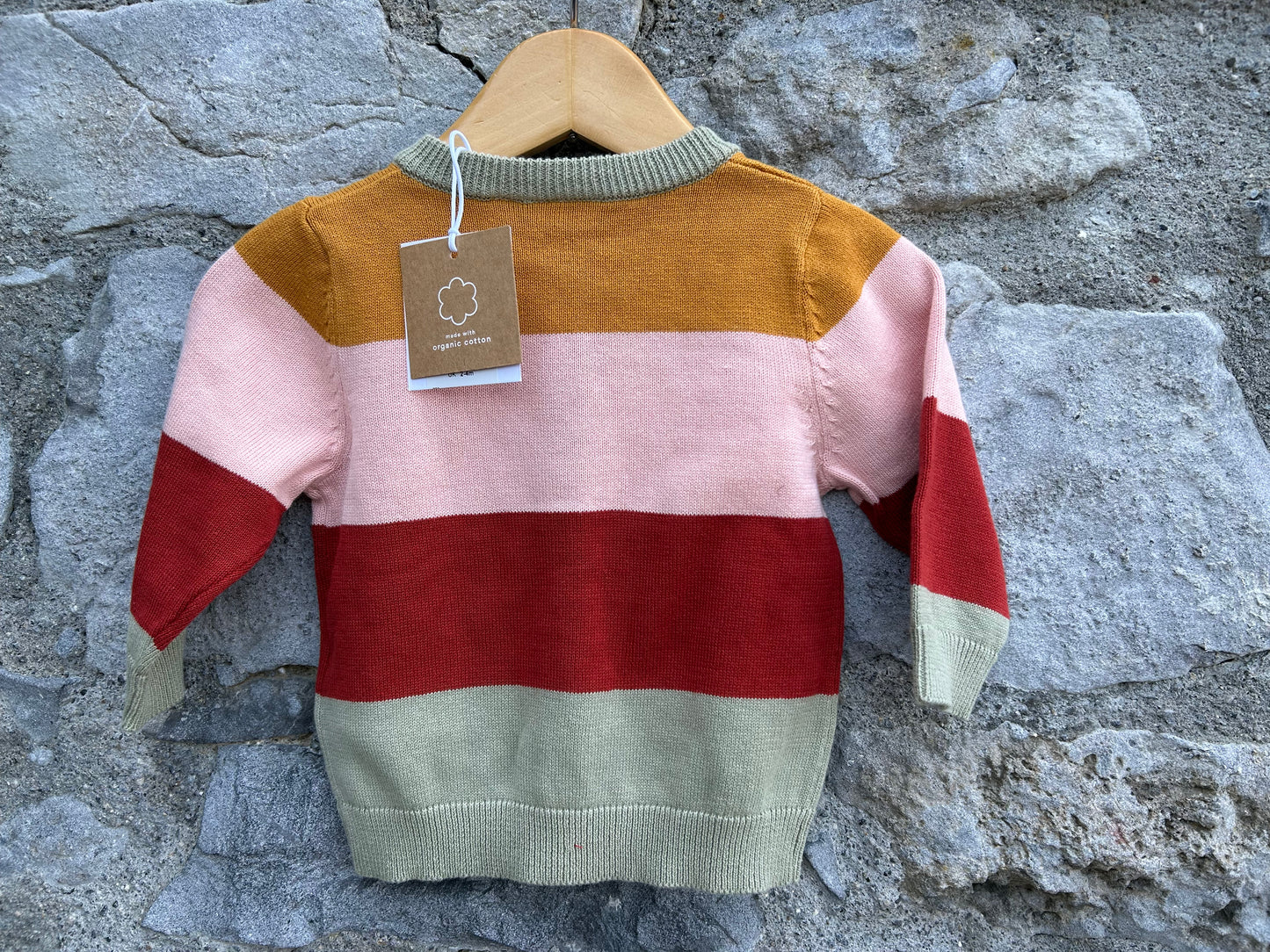 Pink,khaki&maroon cardigan 3m (62cm)