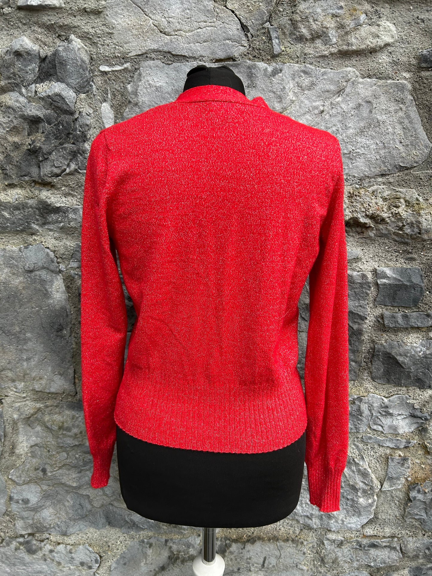 Red sparkly cardigan uk 8