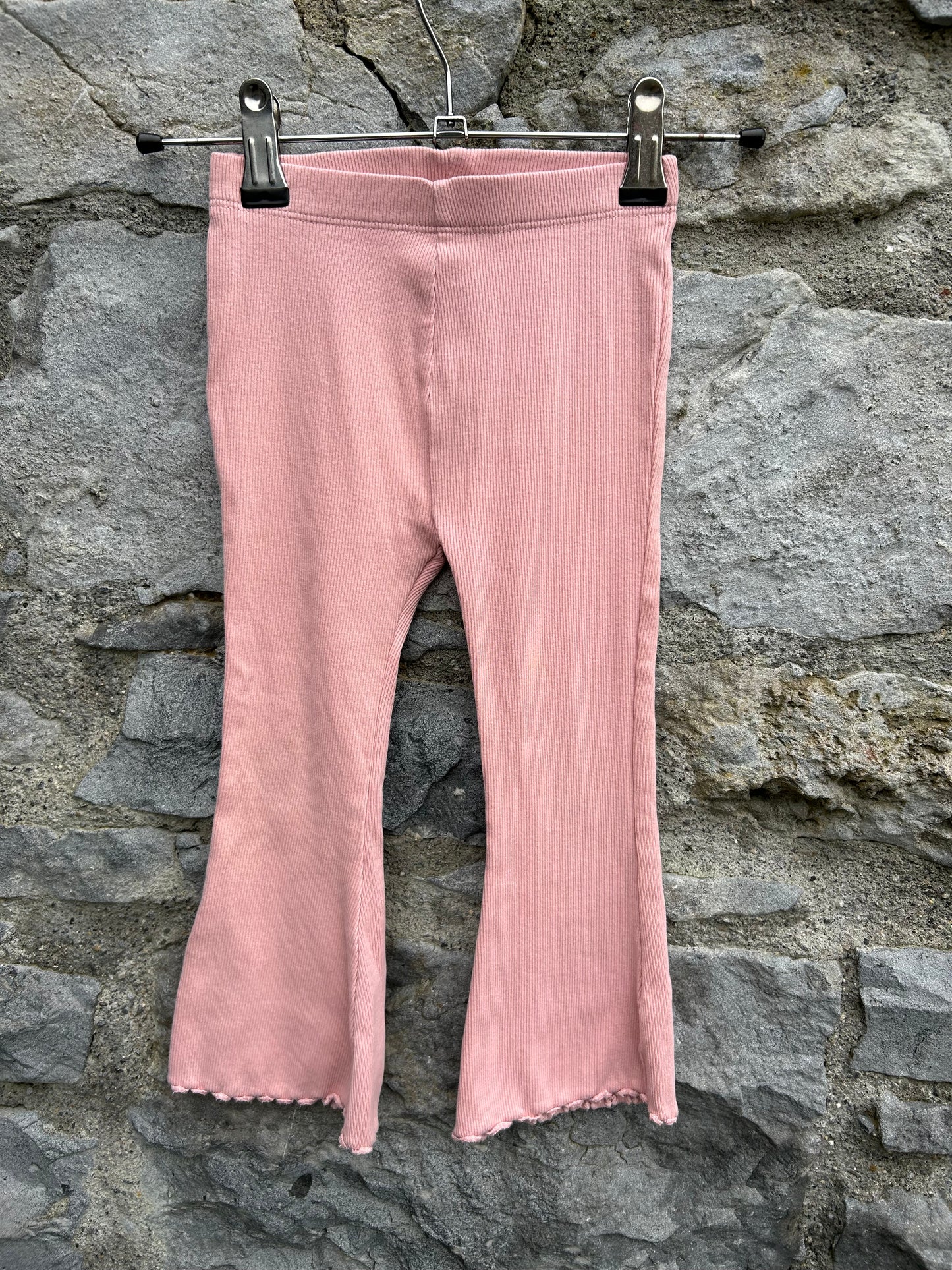 Pink ribbed flares 18-24m (86-92cm)