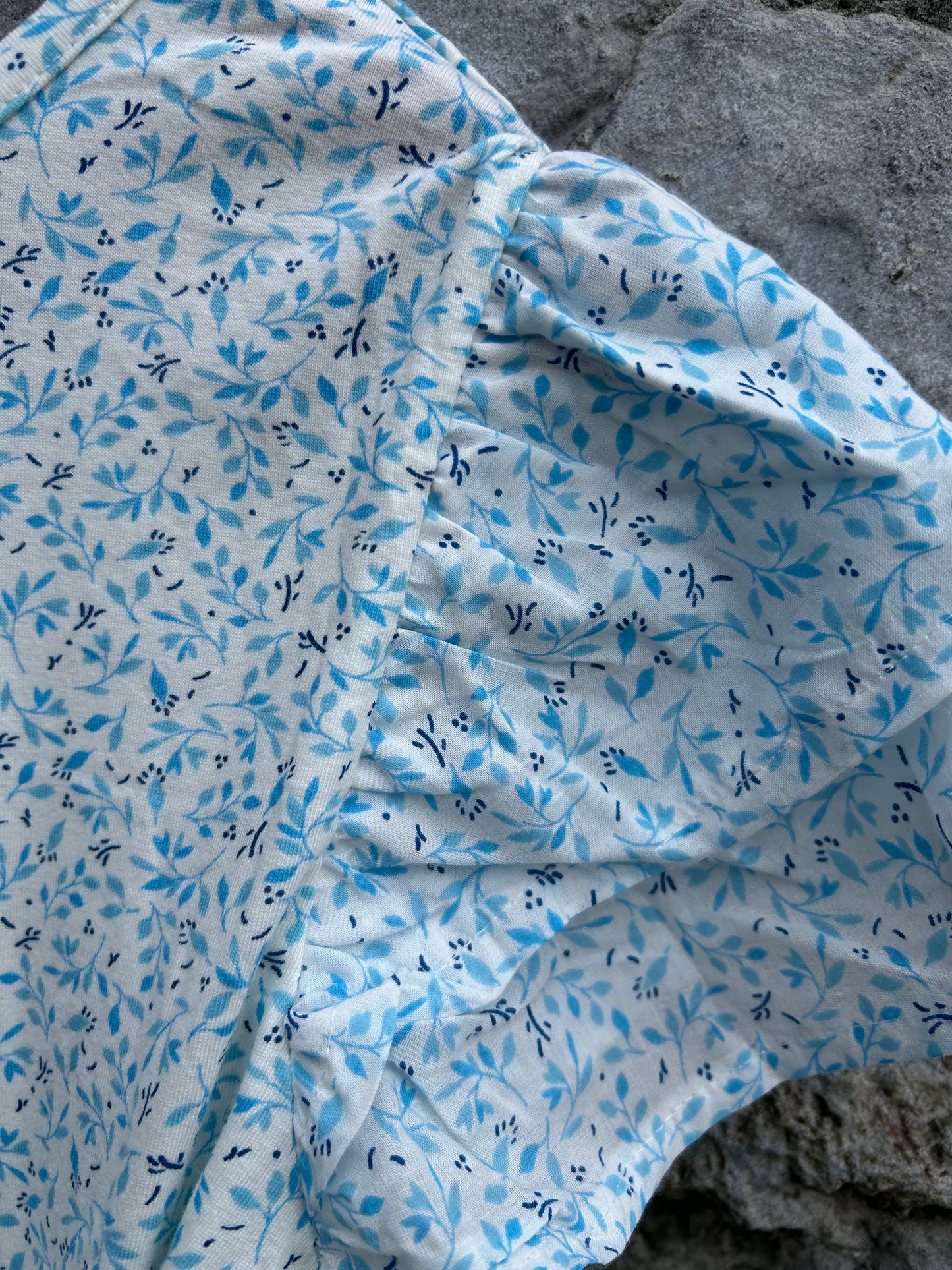 Blue small flowers dress 12-13y (152-158cm)