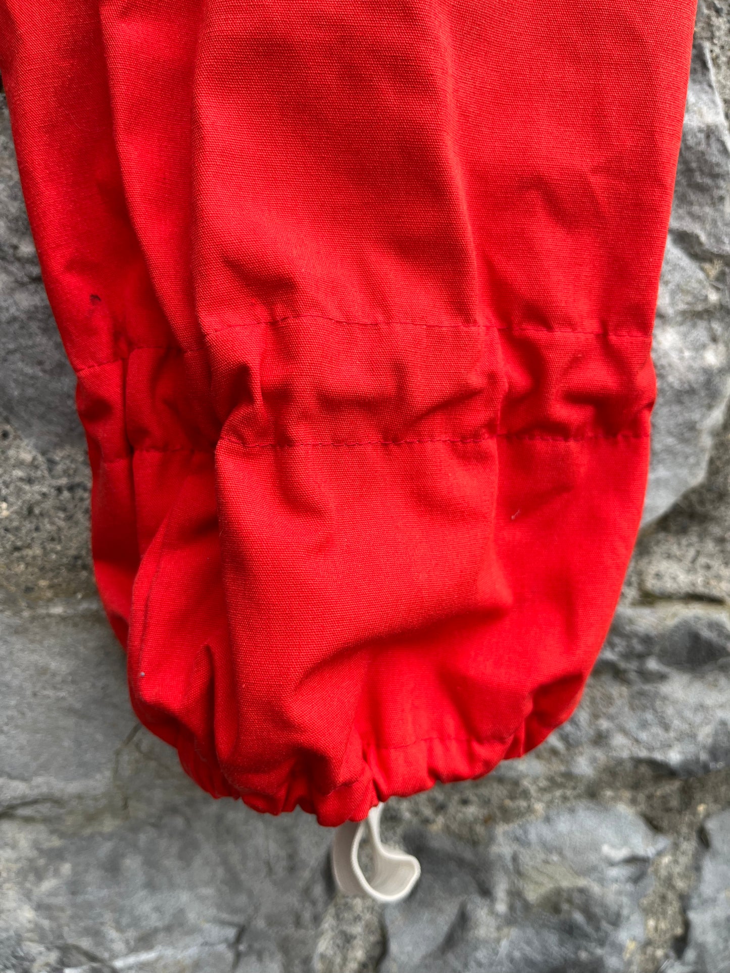 80s Red waterproof pants 13y (158cm)