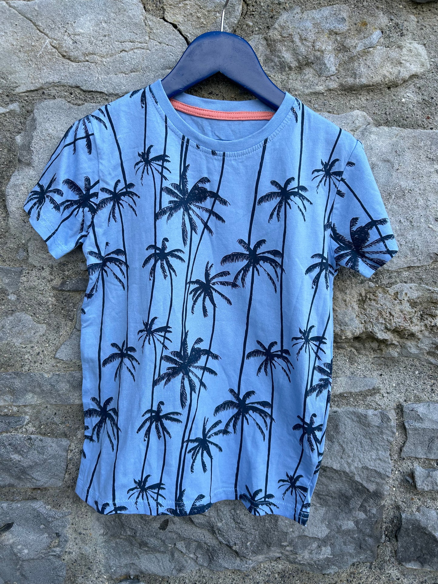 Blue palms T-shirt 6-7y (116-122cm)
