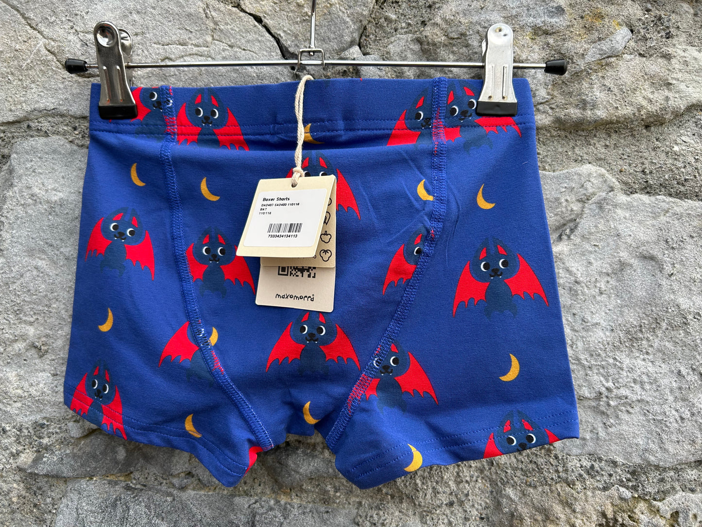 Bats navy boxers 5-6y (110-116cm)