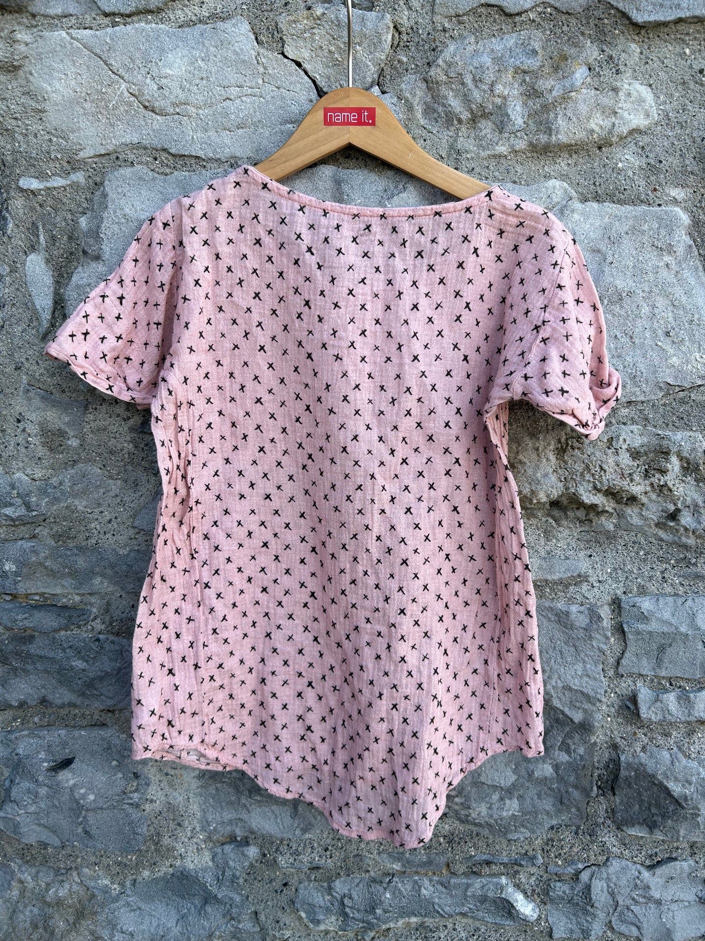 Pink sheer top 8y (128cm)