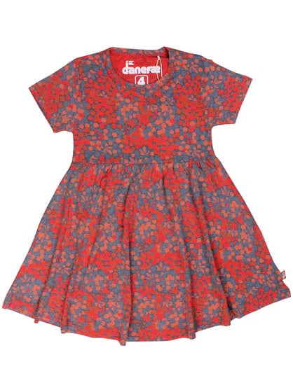 Berries Red&blue dress 3-4y (98-104cm)