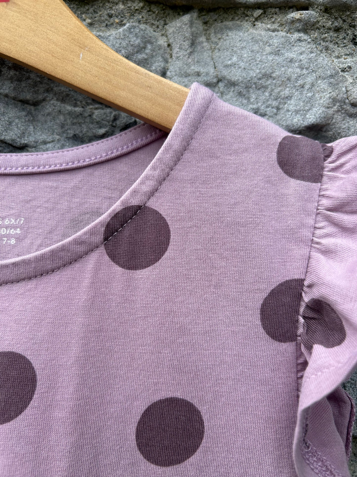 Mega dots pink dress 6-7y (116-122cm)