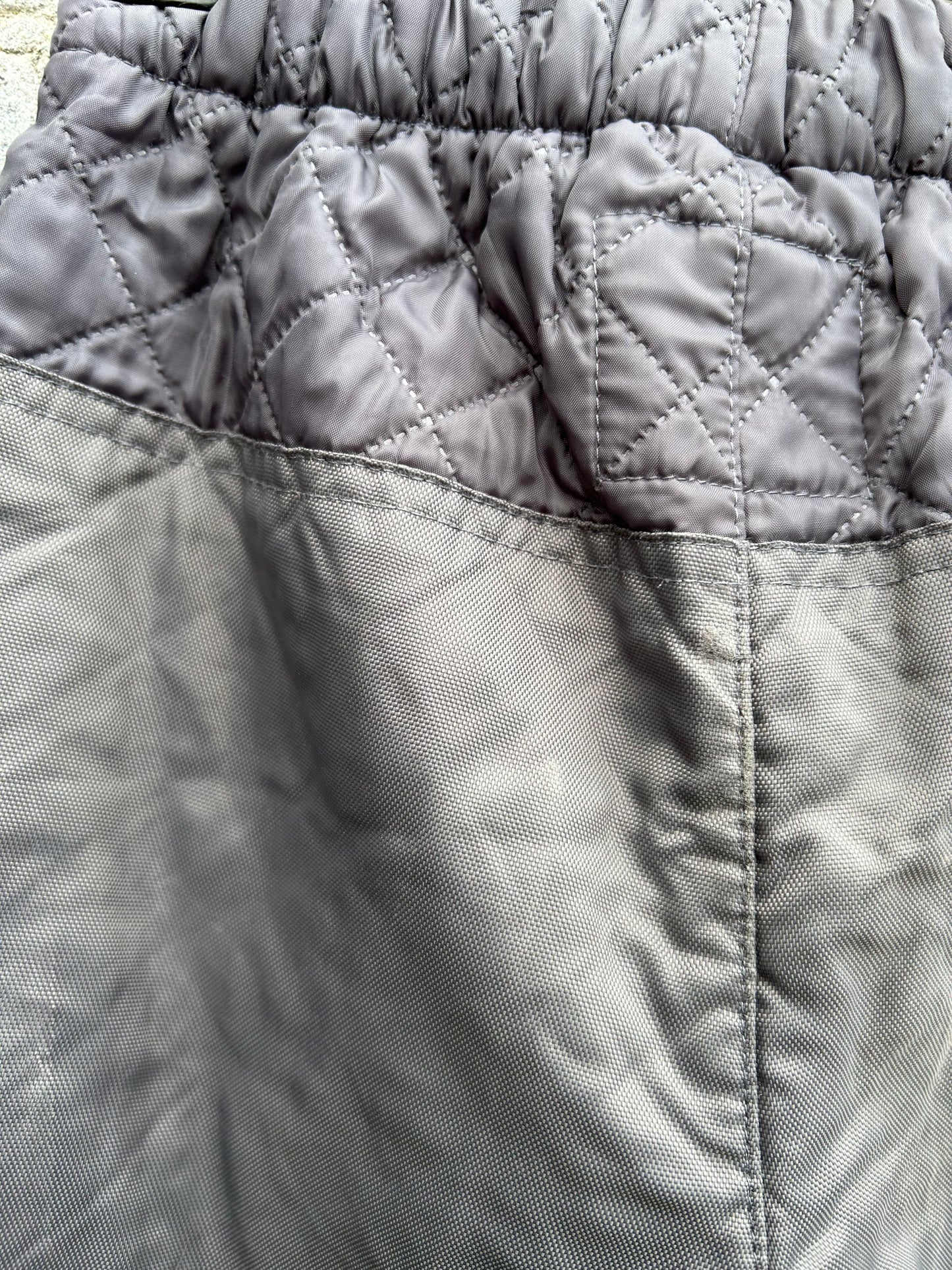 Charcoal quilted pants 7y (122cm)