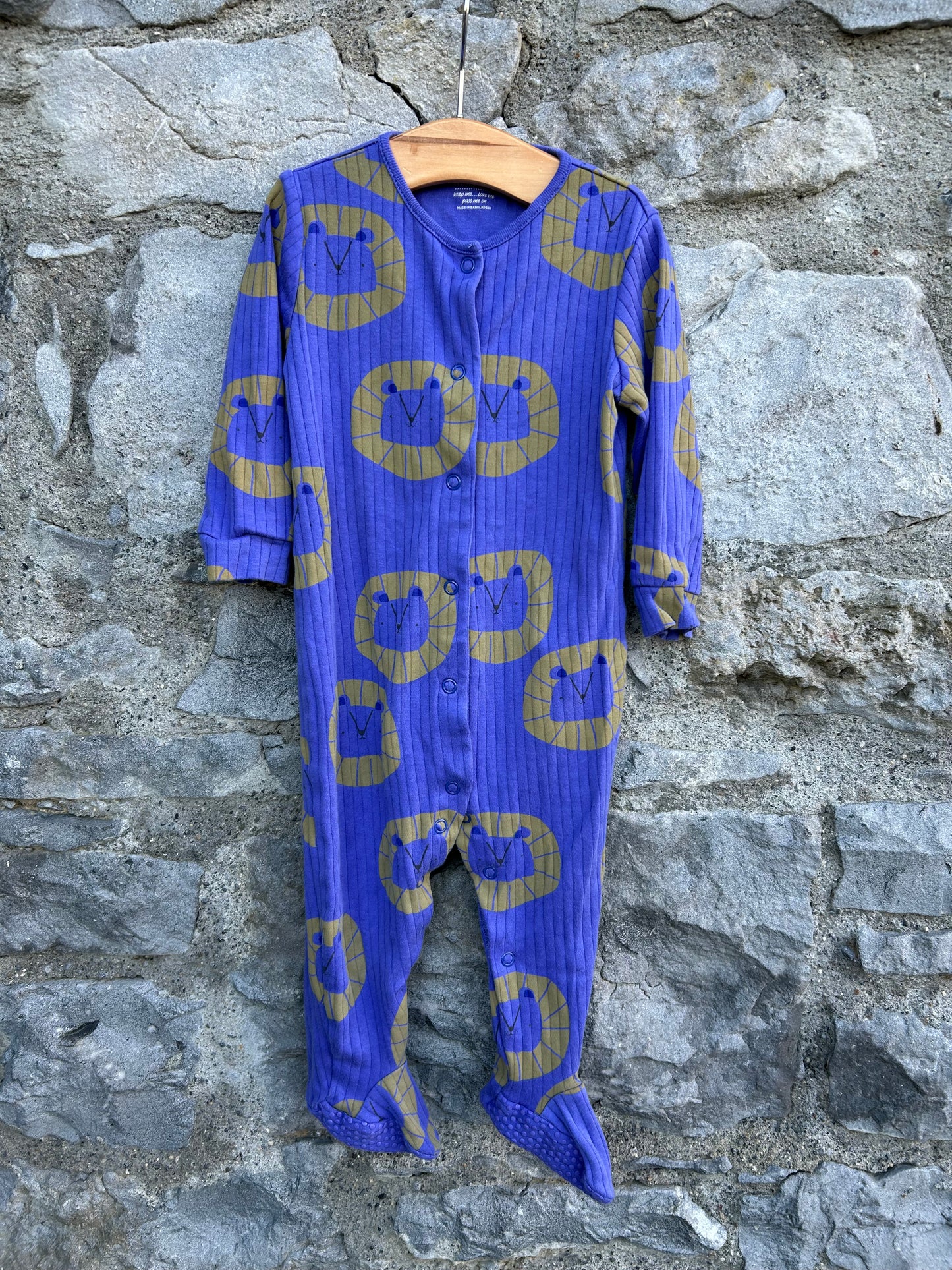 Purple lion onesie 9-12m (74-80cm)