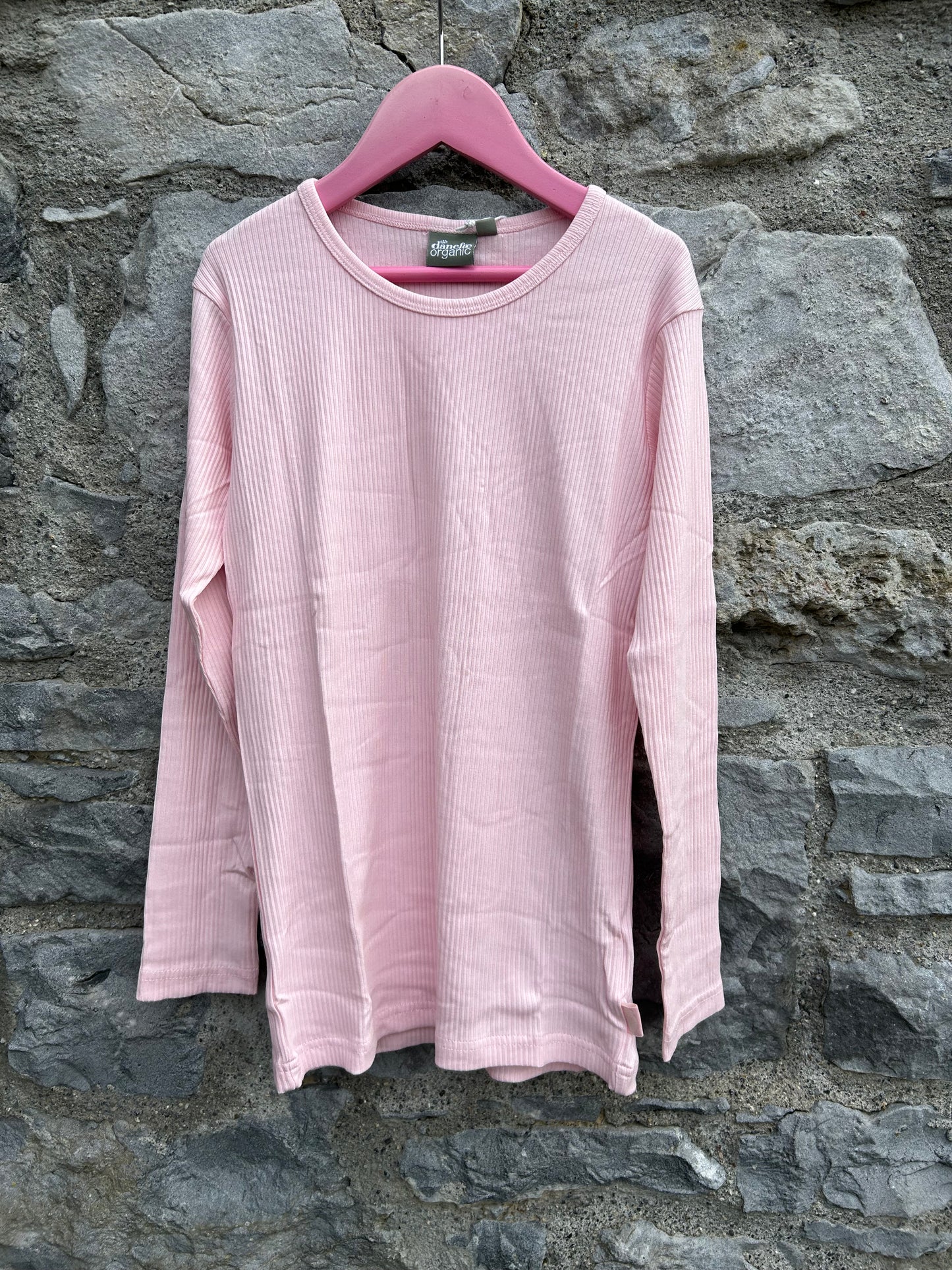 Baby Pink ribbed top 8-9y (128-134cm)