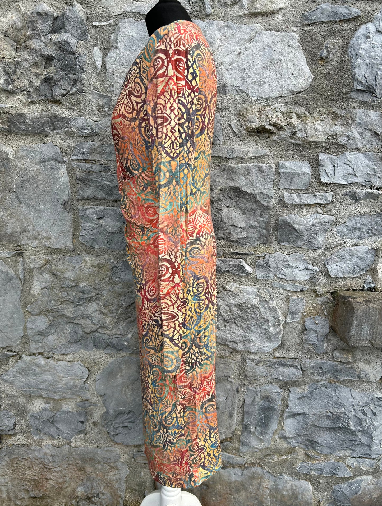 Orange&green Safi Midi Dress uk 12-14