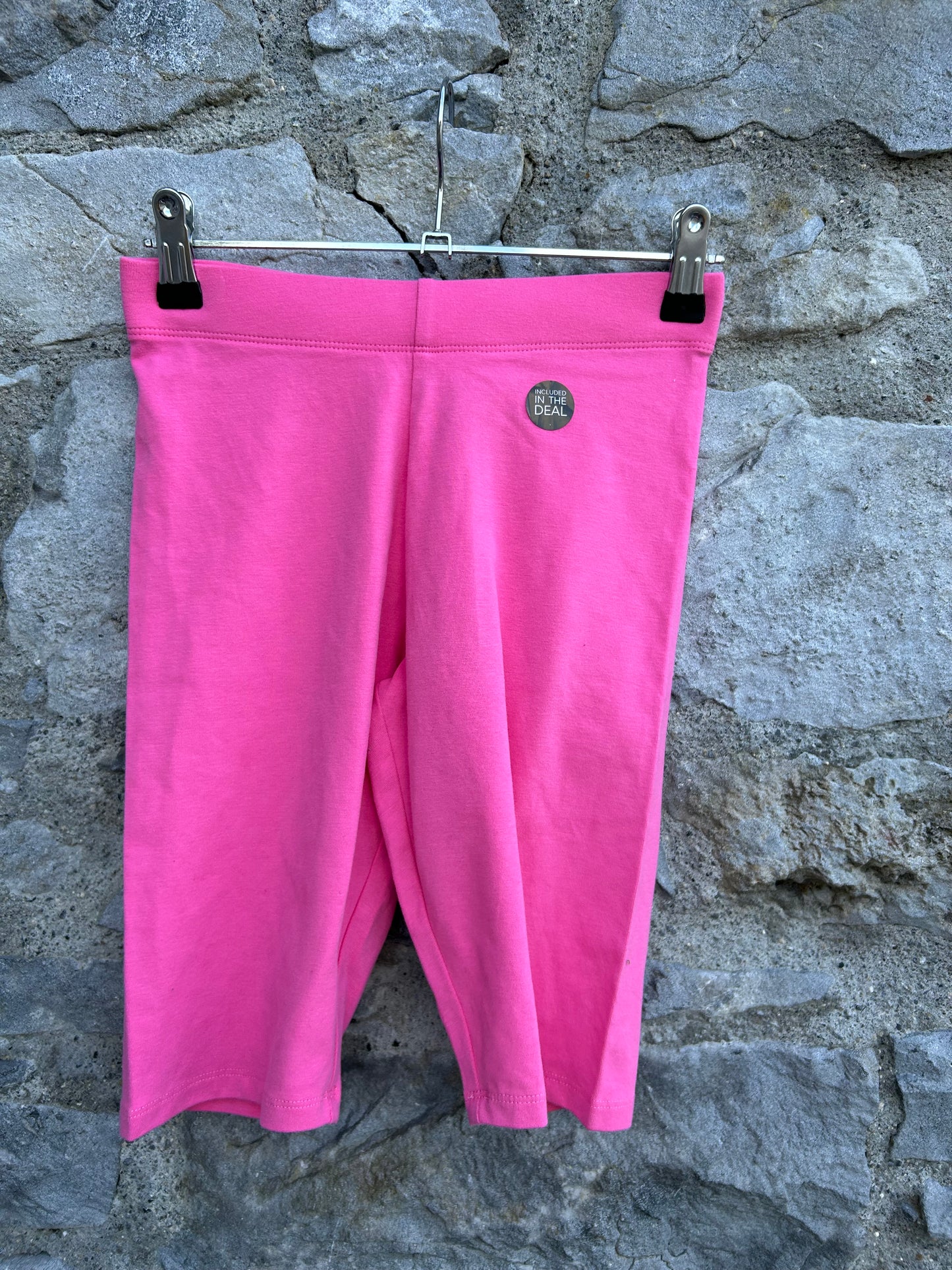 Pink short leggings 12-13y (152-158cm)
