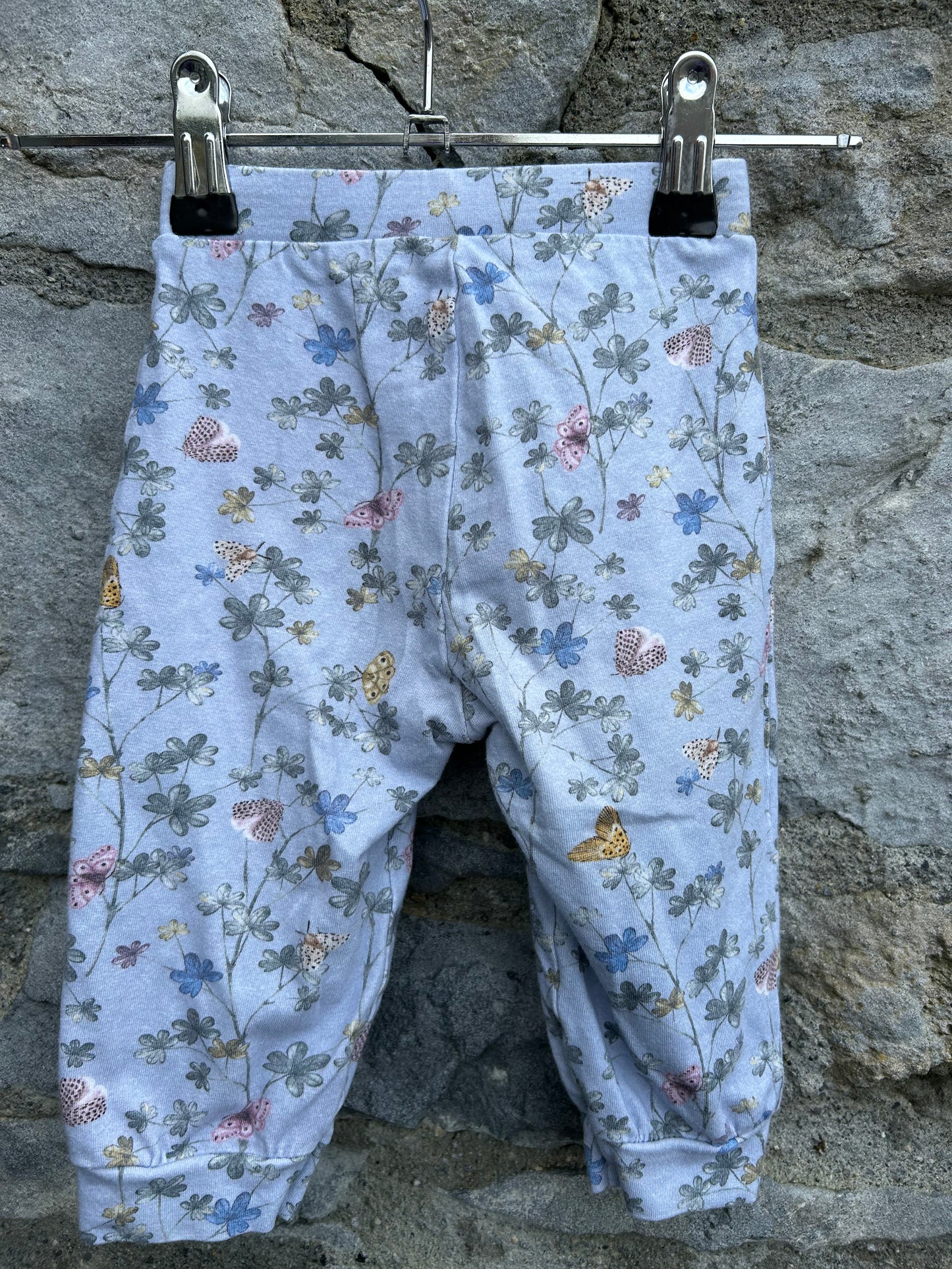 Blue botanical pants 3-6m (62-68cm)