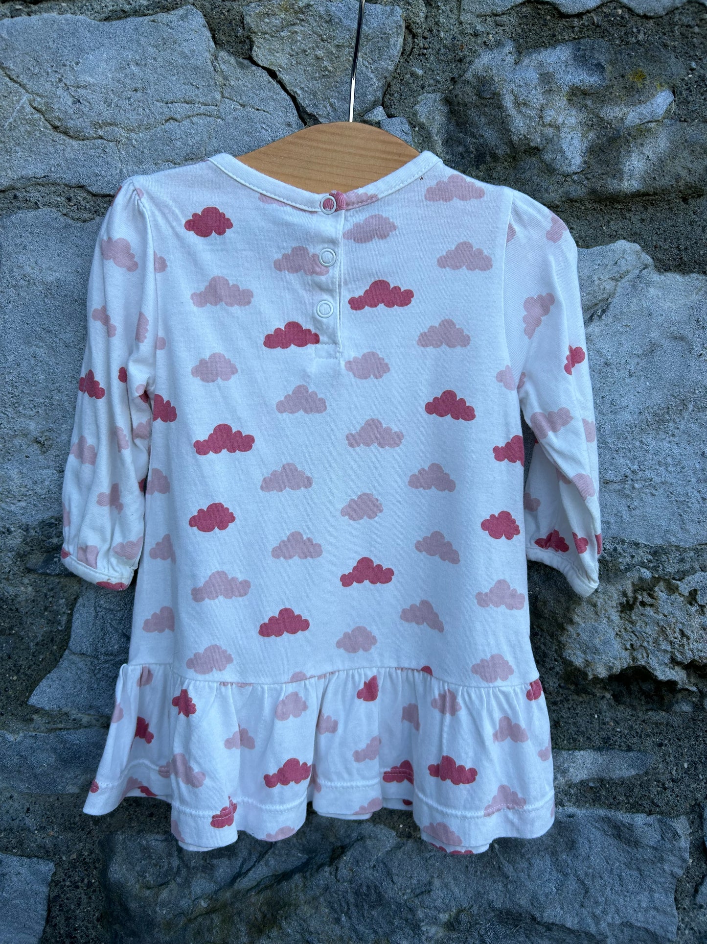 Balloon&clouds dress 3-6m (62-68cm)
