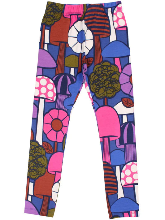 Colourful mushroom leggings  10y (140cm)