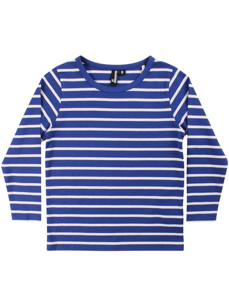 Blue&white stripy top 7-8y (122-128cm)