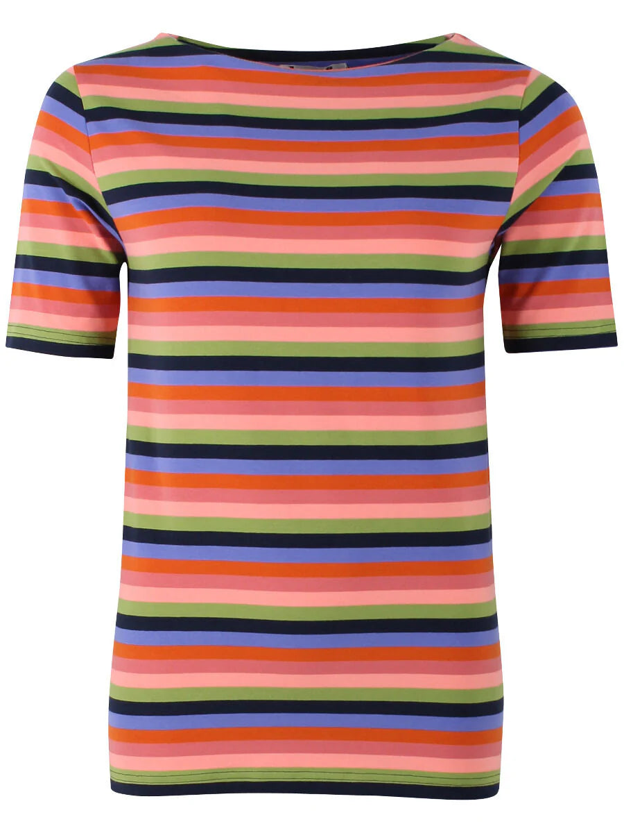 Pink stripy T-shirt uk 12