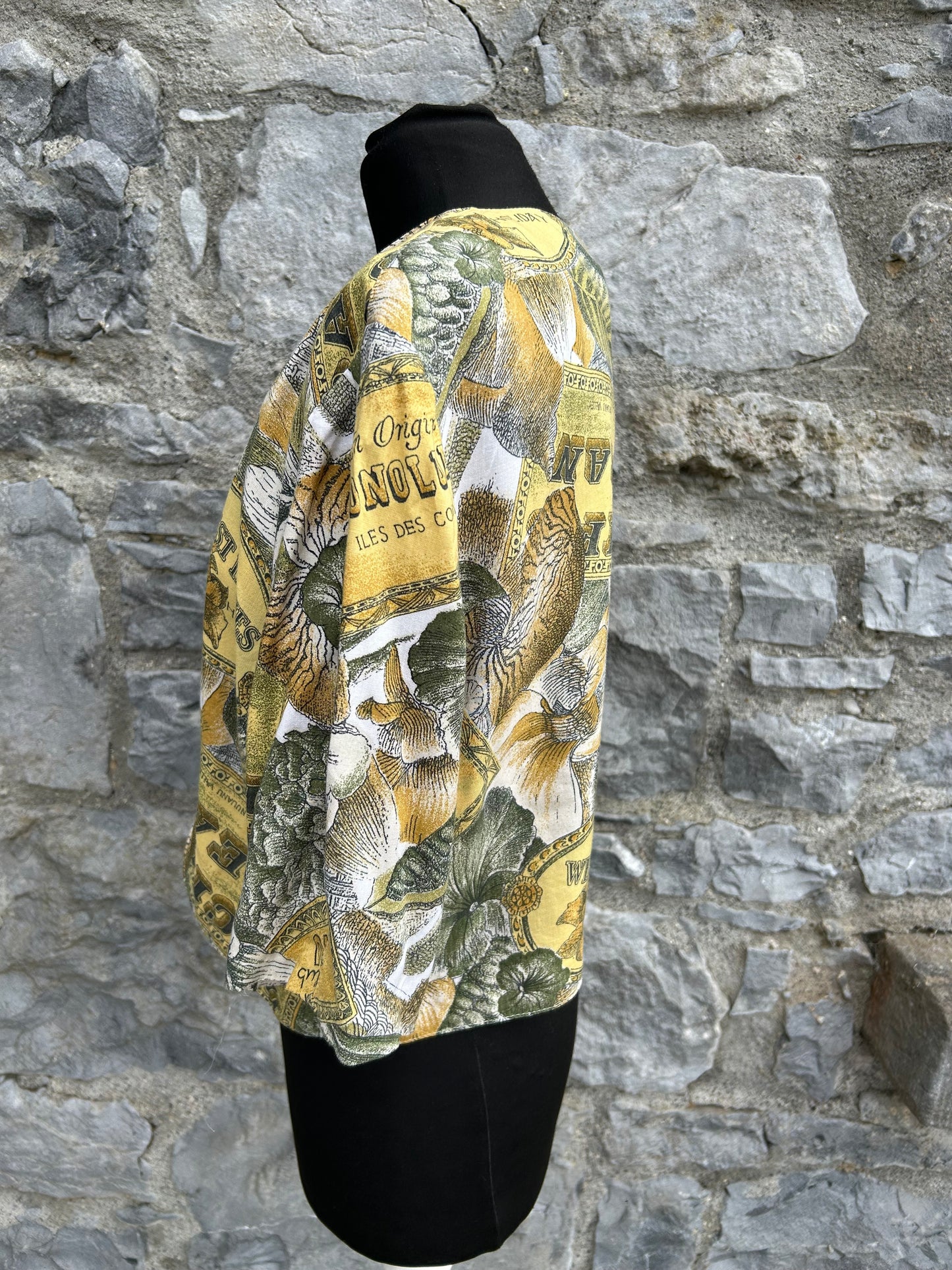 80s West Indies yellow bolero uk 12-14