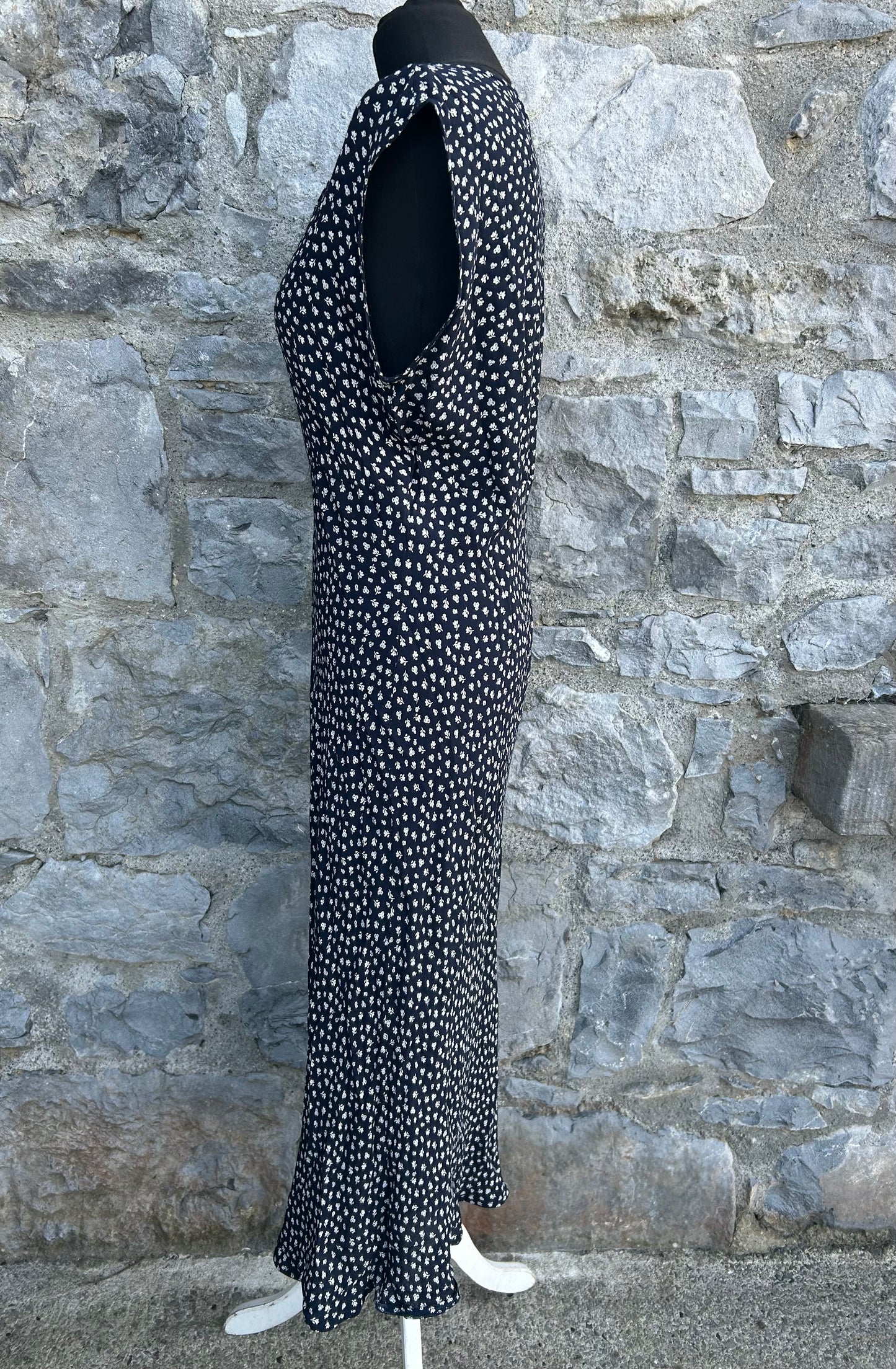 Y2K floral black dress uk 12