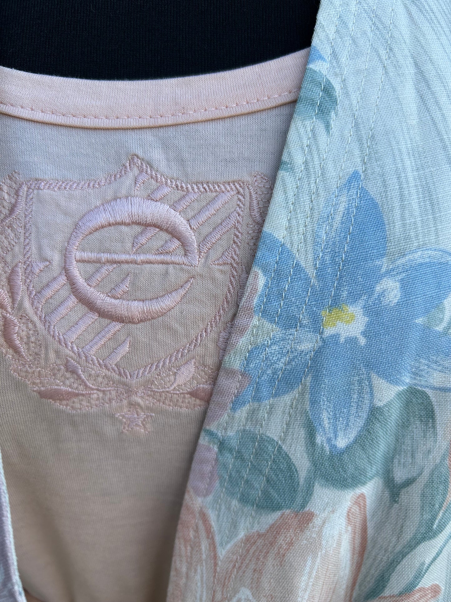 80s peach floral 3 piece suit uk 8