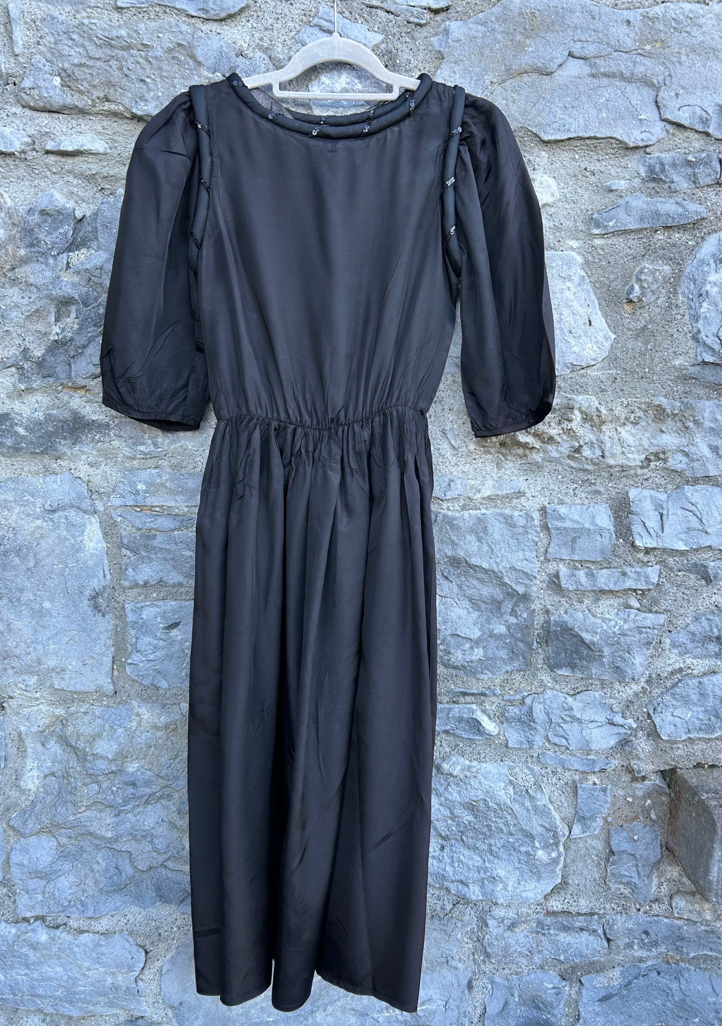 80s black dress uk 6