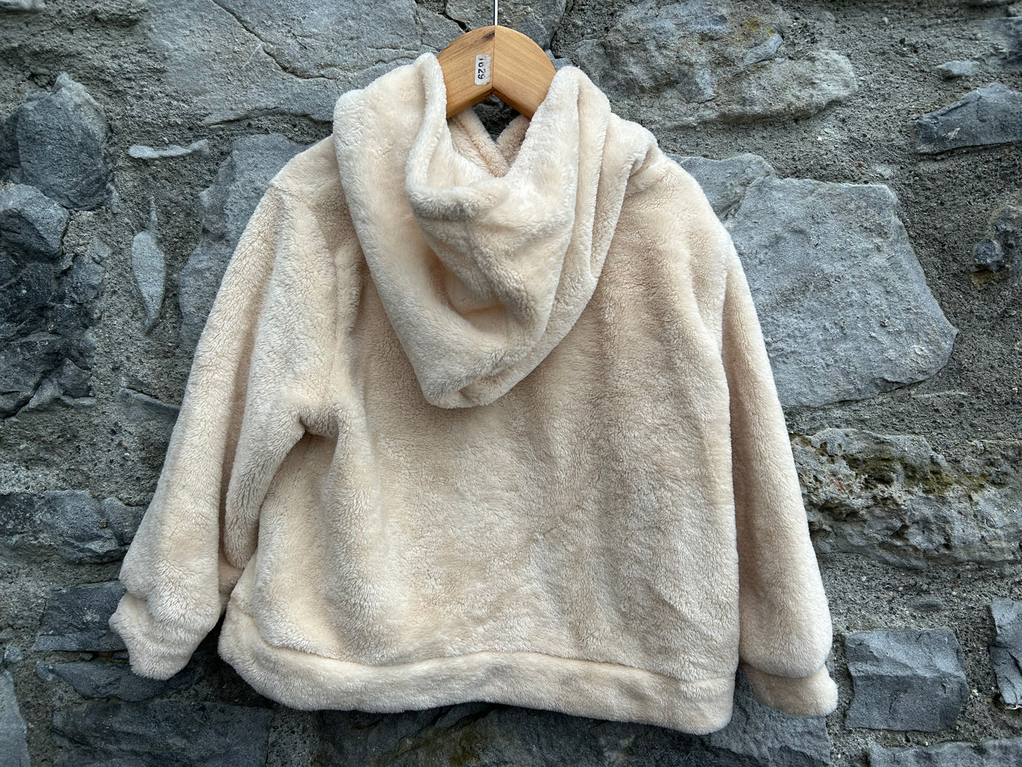 Sequin reindeer beige fleece 3-4y (98-104cm)