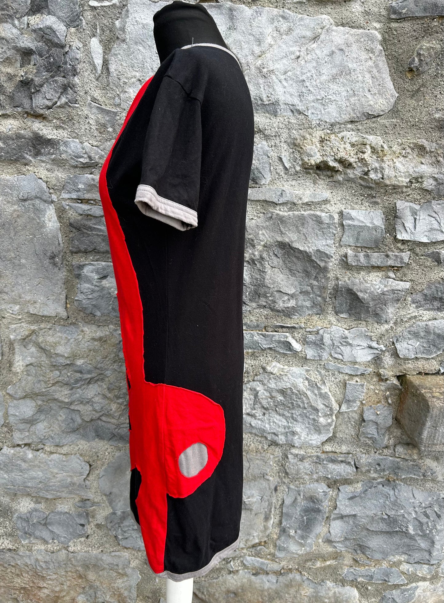 Y2K red&black sun dress uk 6-8