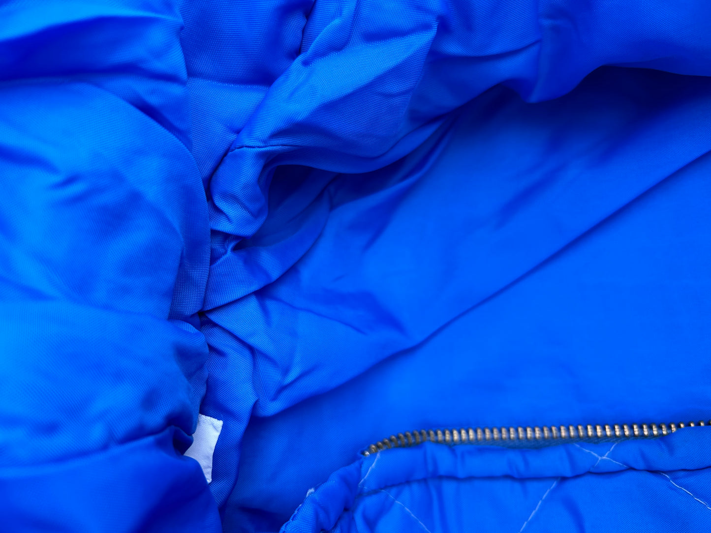 80s blue quilted jacket 6-9m (68-74cm)