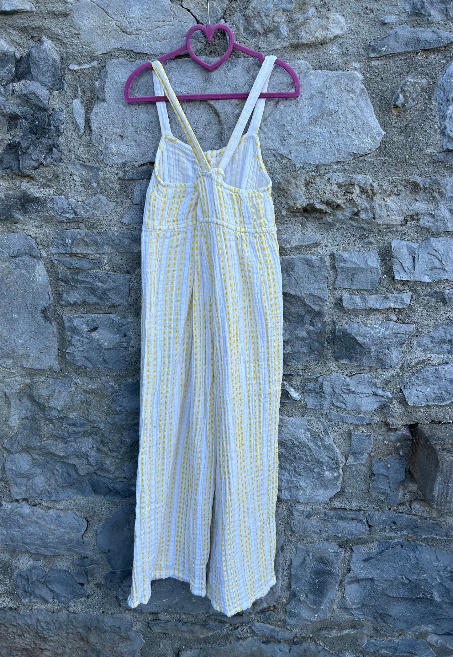 White&yellow jumpsuit 11-12y (146-152cm)