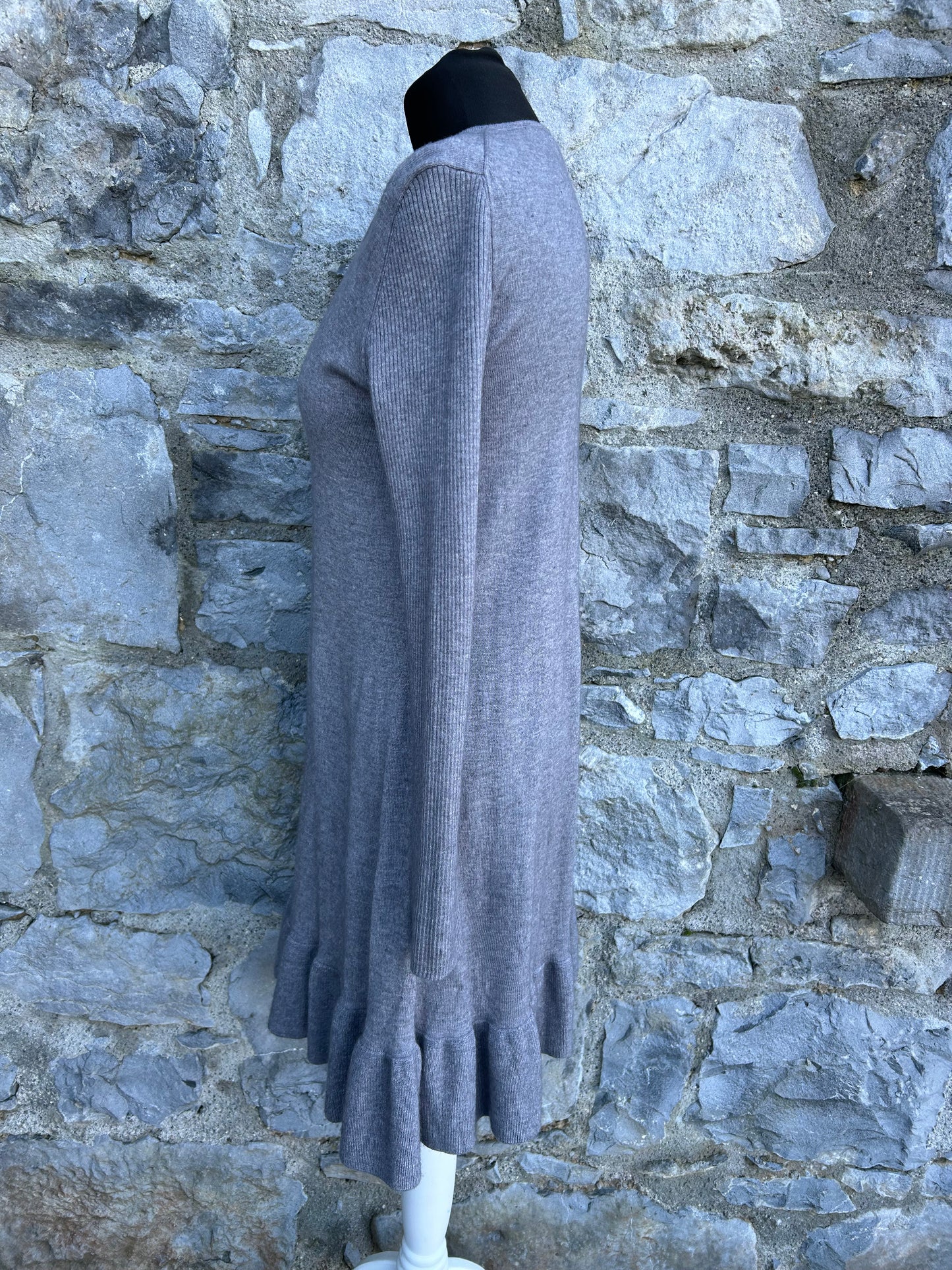 Grey knitted dress uk 8-10