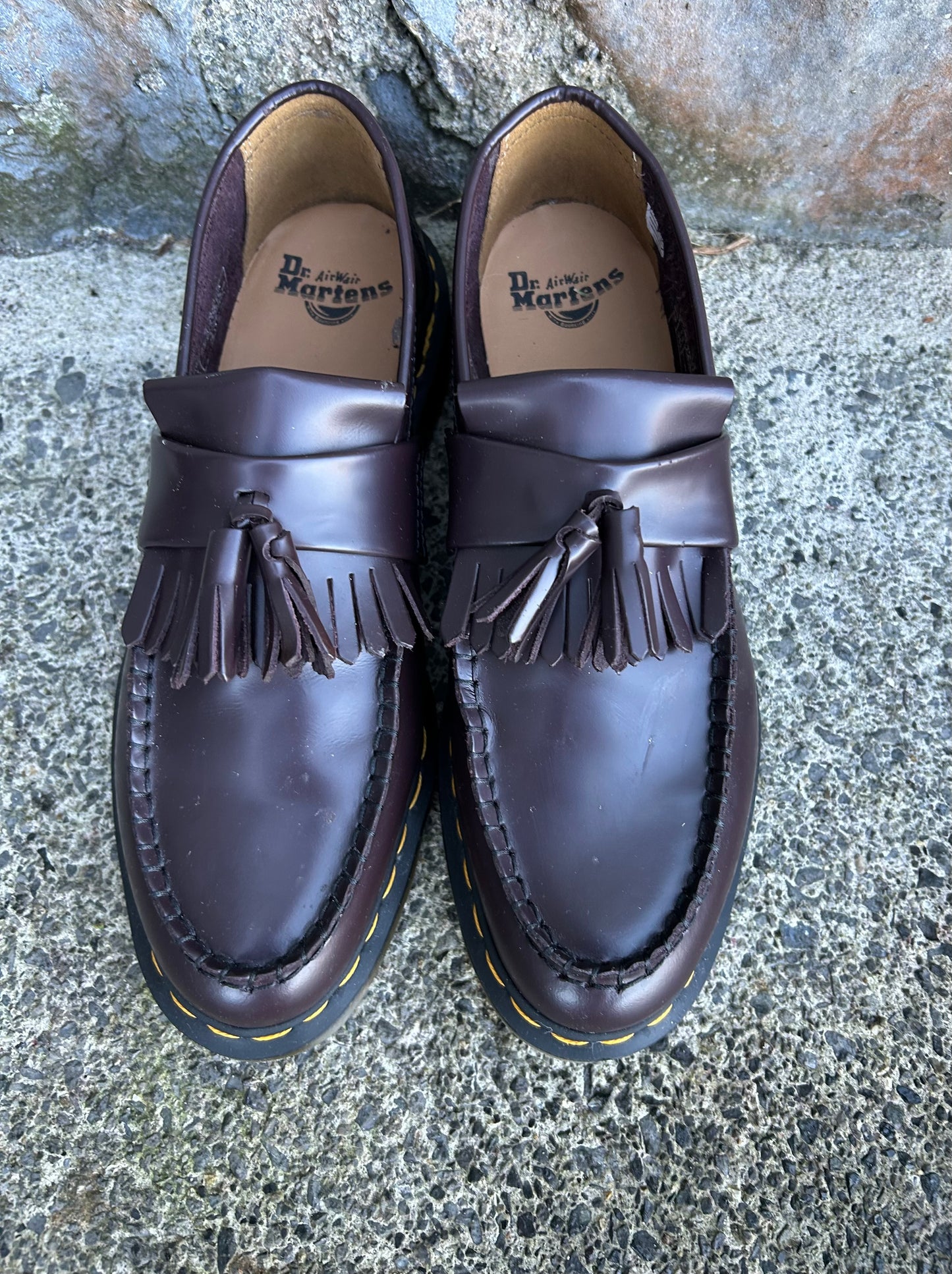 Burgundy moccasin uk 9 (eu 43)