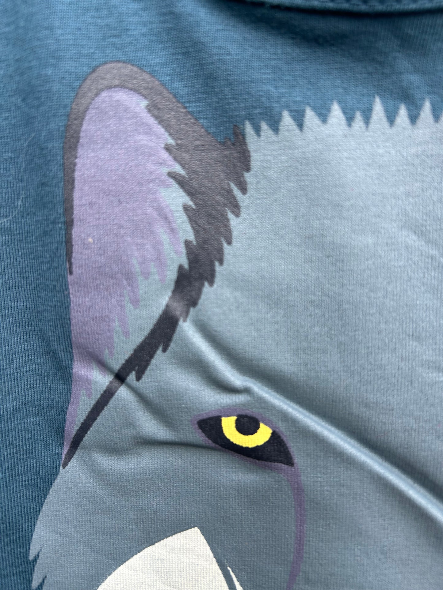 Wolf petrol T-shirt 2-3y (92-98cm)