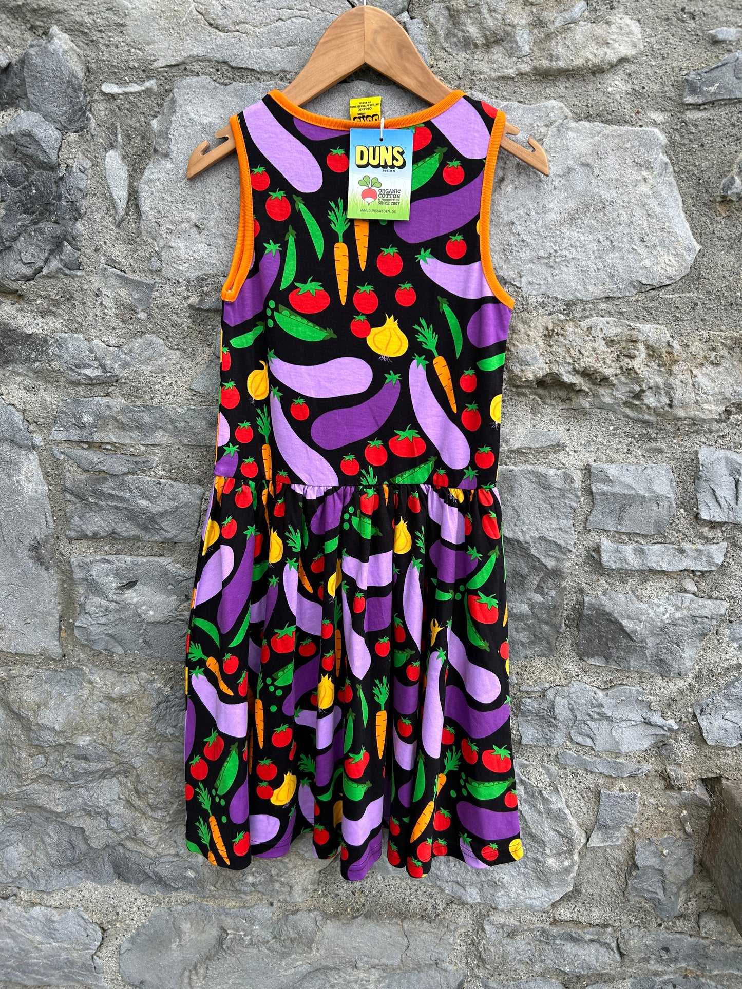 Vegetable gathered skirt sleeveless dress 10y (140cm)