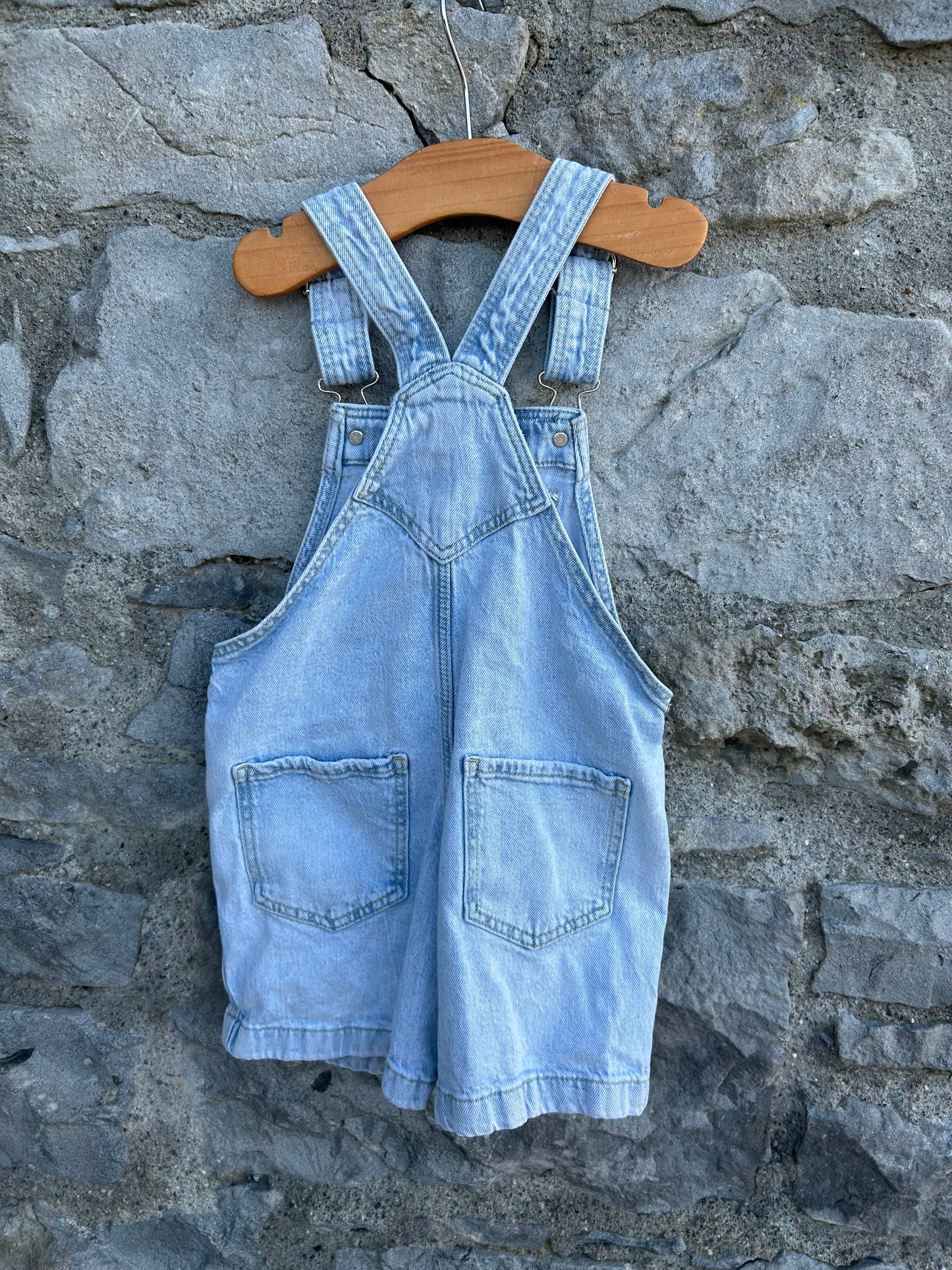 Denim short dungarees 2-3y (92-98cm)