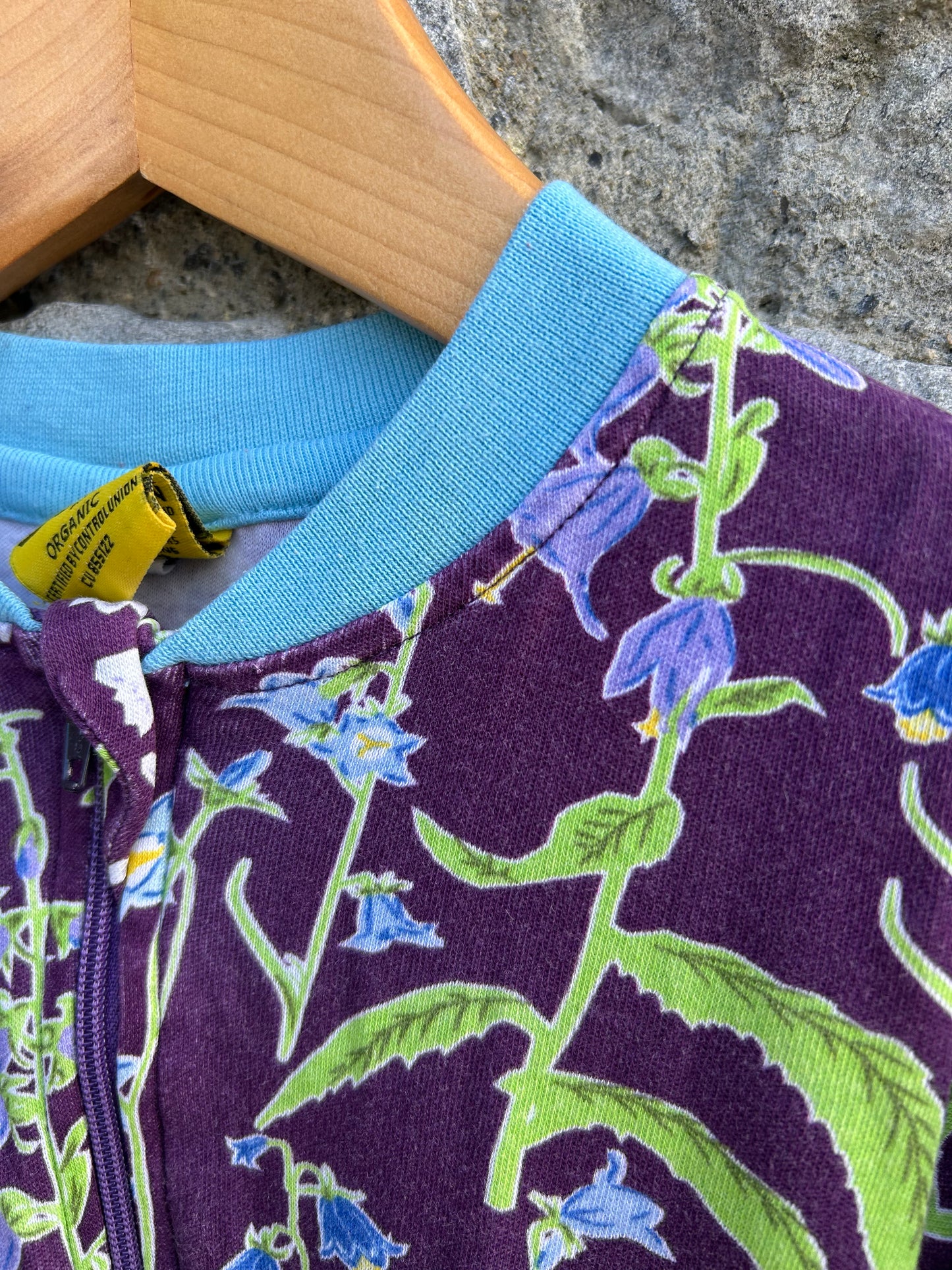 Campanula Gothic Grape zip suit 9-12m (74-80cm)