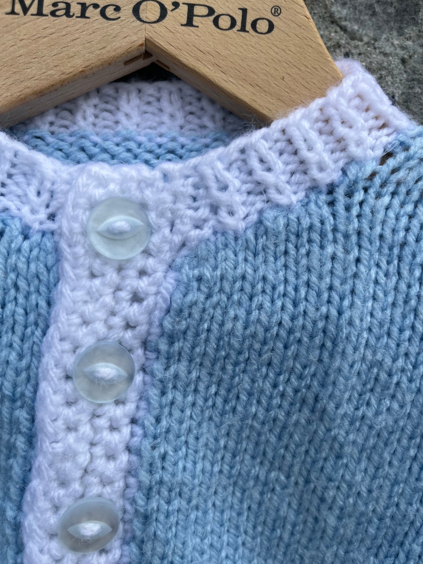 Blue cardigan 0-3m (56-62cm)