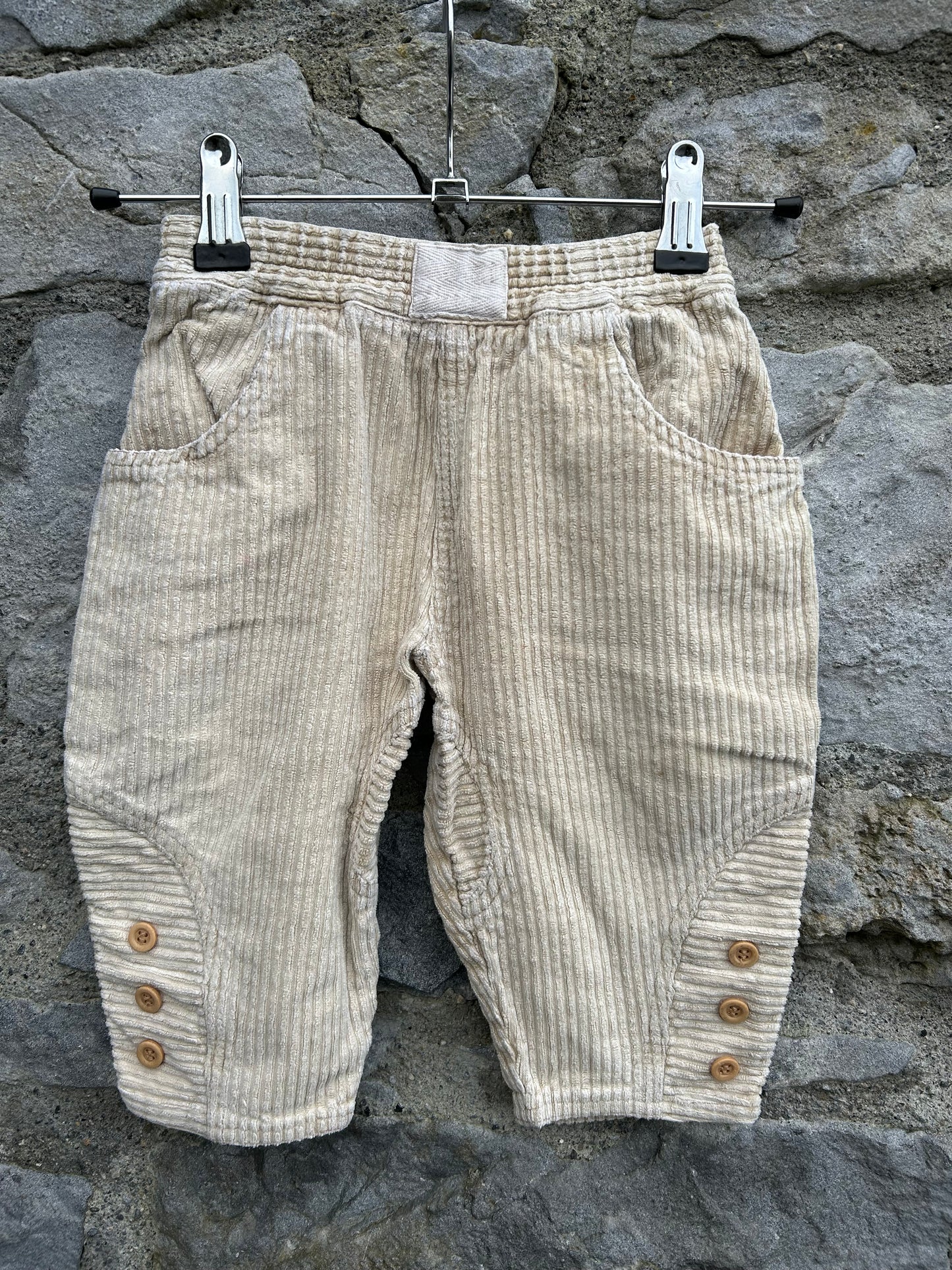 80s beige thick cords 9-12m (74-80cm)