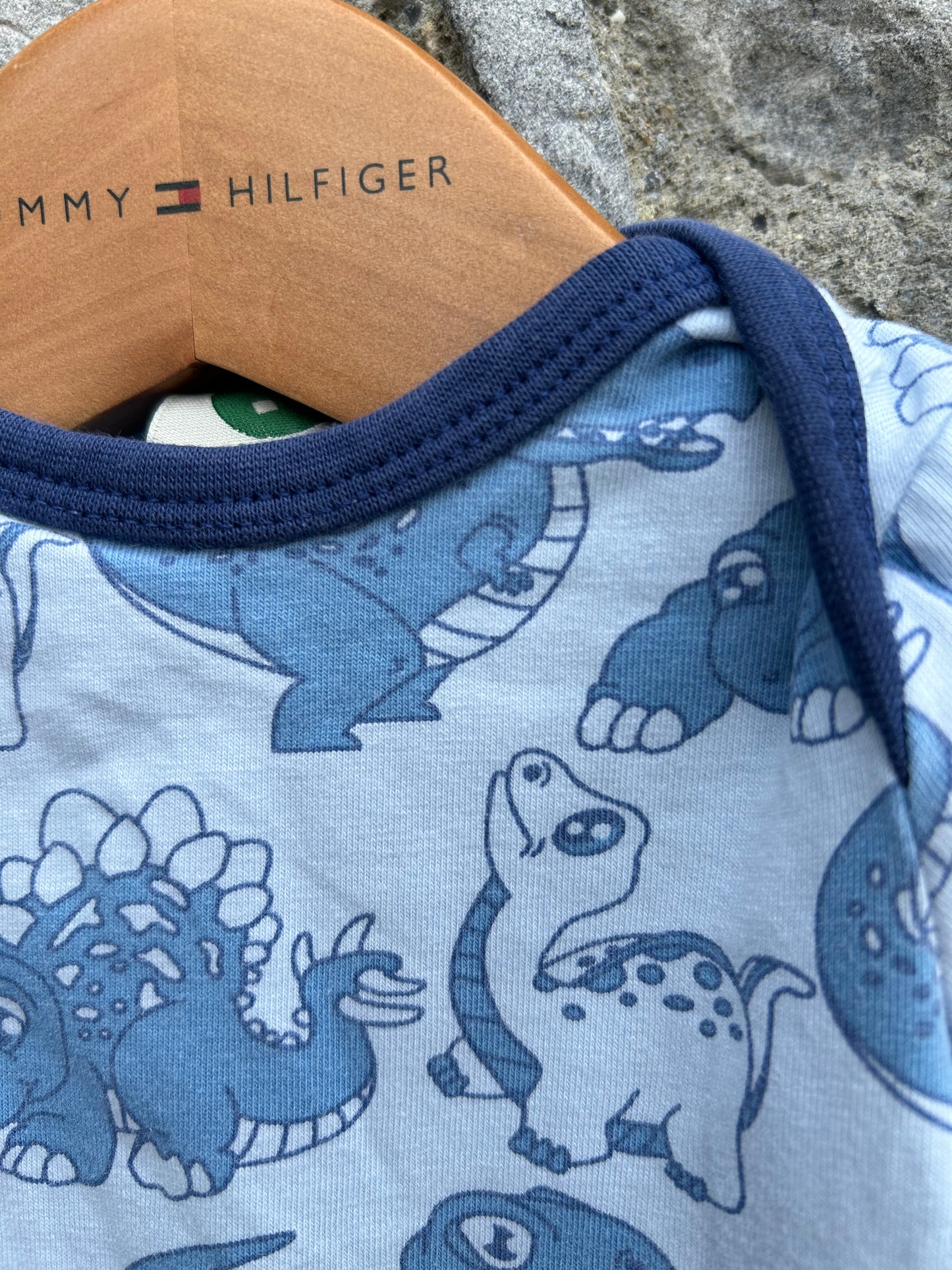Blue dinosaurs vest 0-1m (50-56cm)